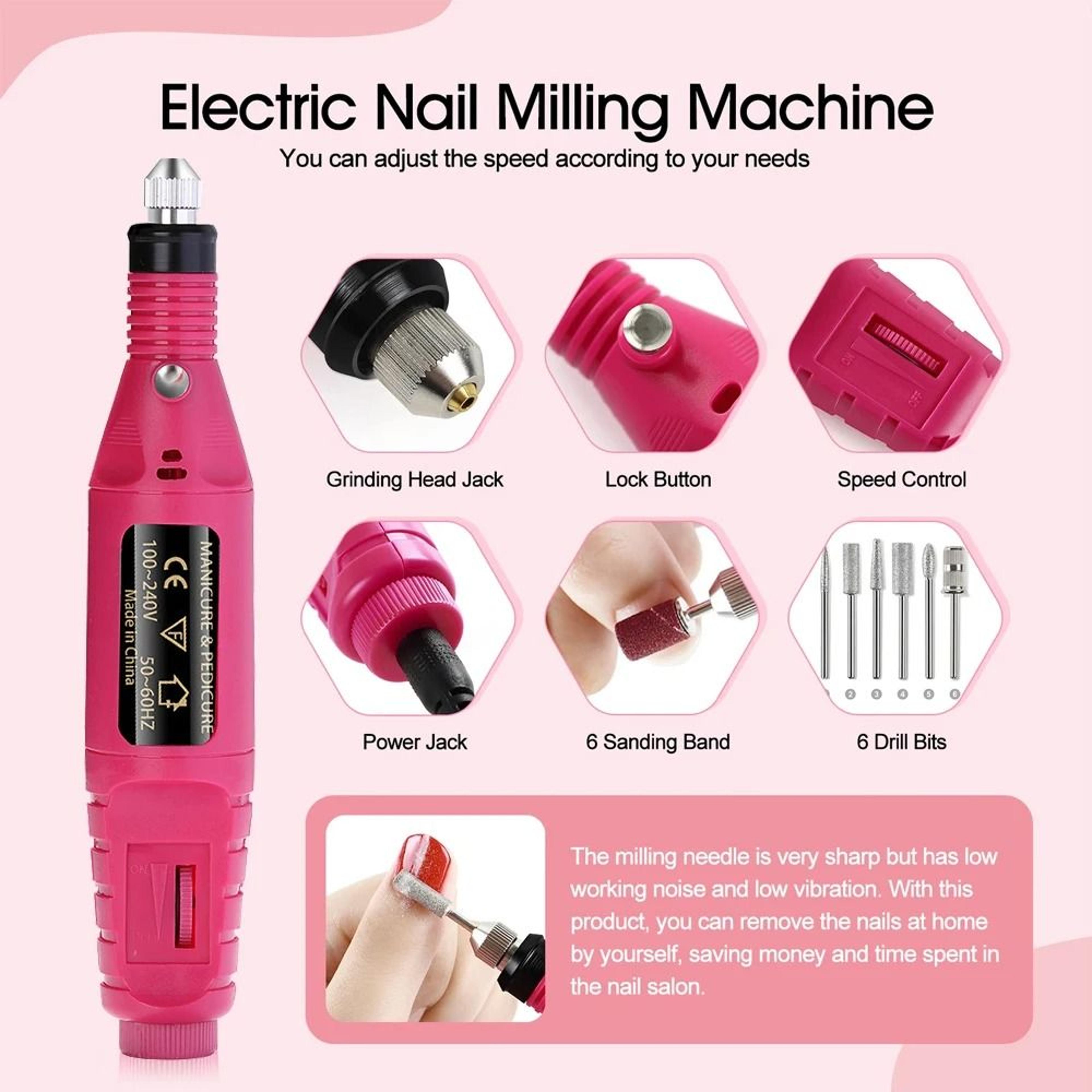 Strong Electric Nail Sander  20000 RPM Professional Manicure  Pedicure Drill 4