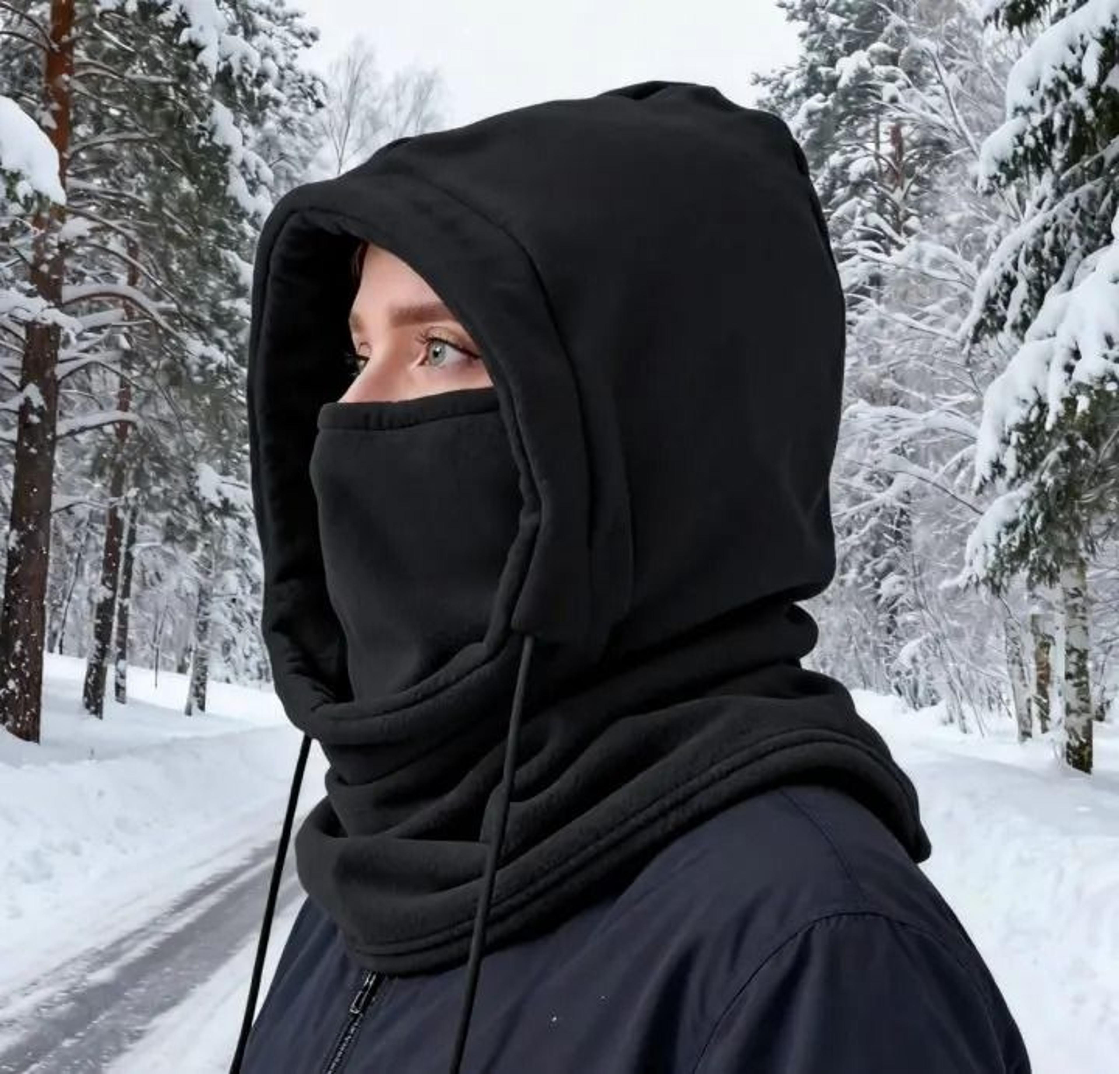 Unisex Winter Balaclava Knit Hood  Windproof Mask  Headgear For Cold Weather 2
