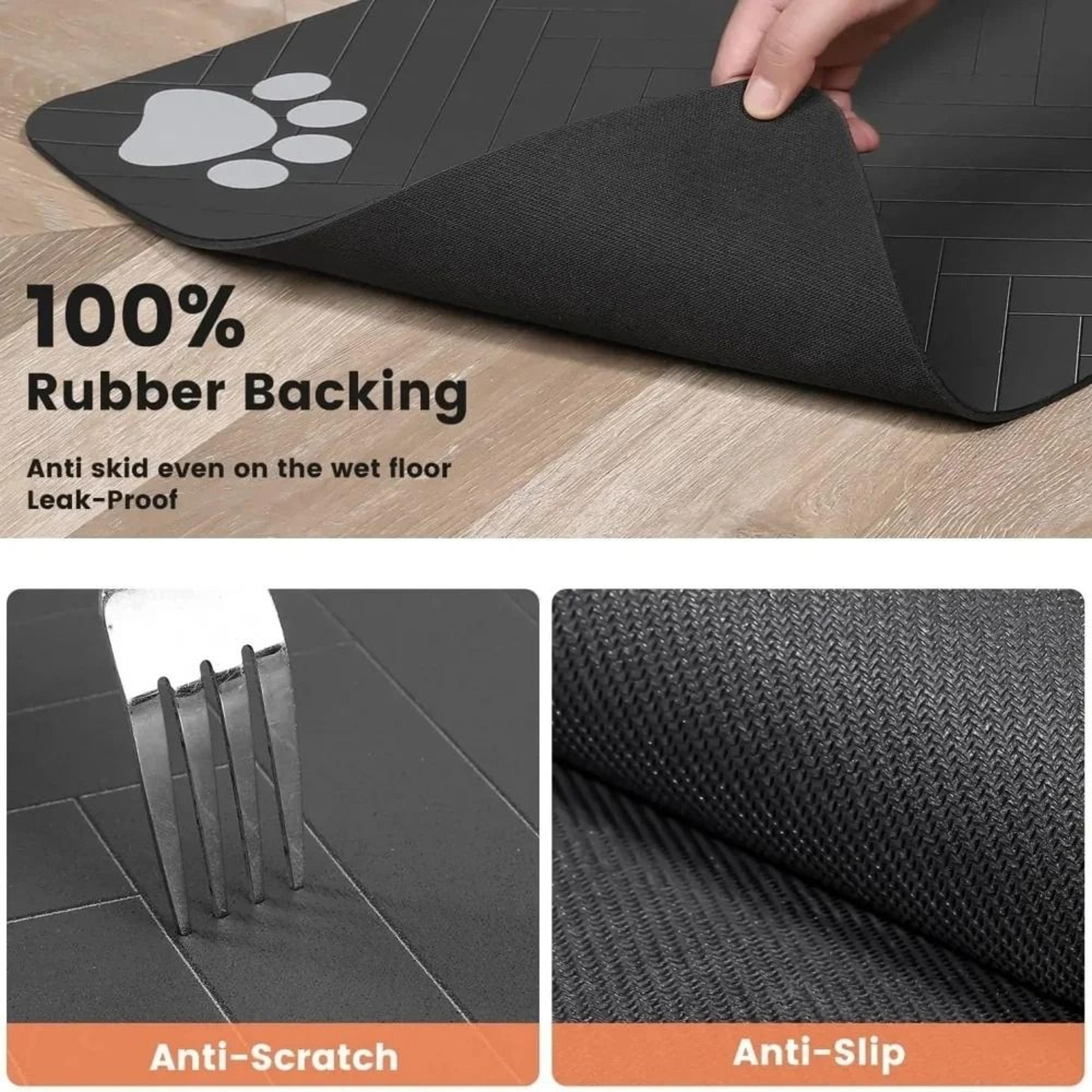 Pet Quick Dry Water Mat  UltraAbsorbent Feeding Placemat For Dogs  Cats 3