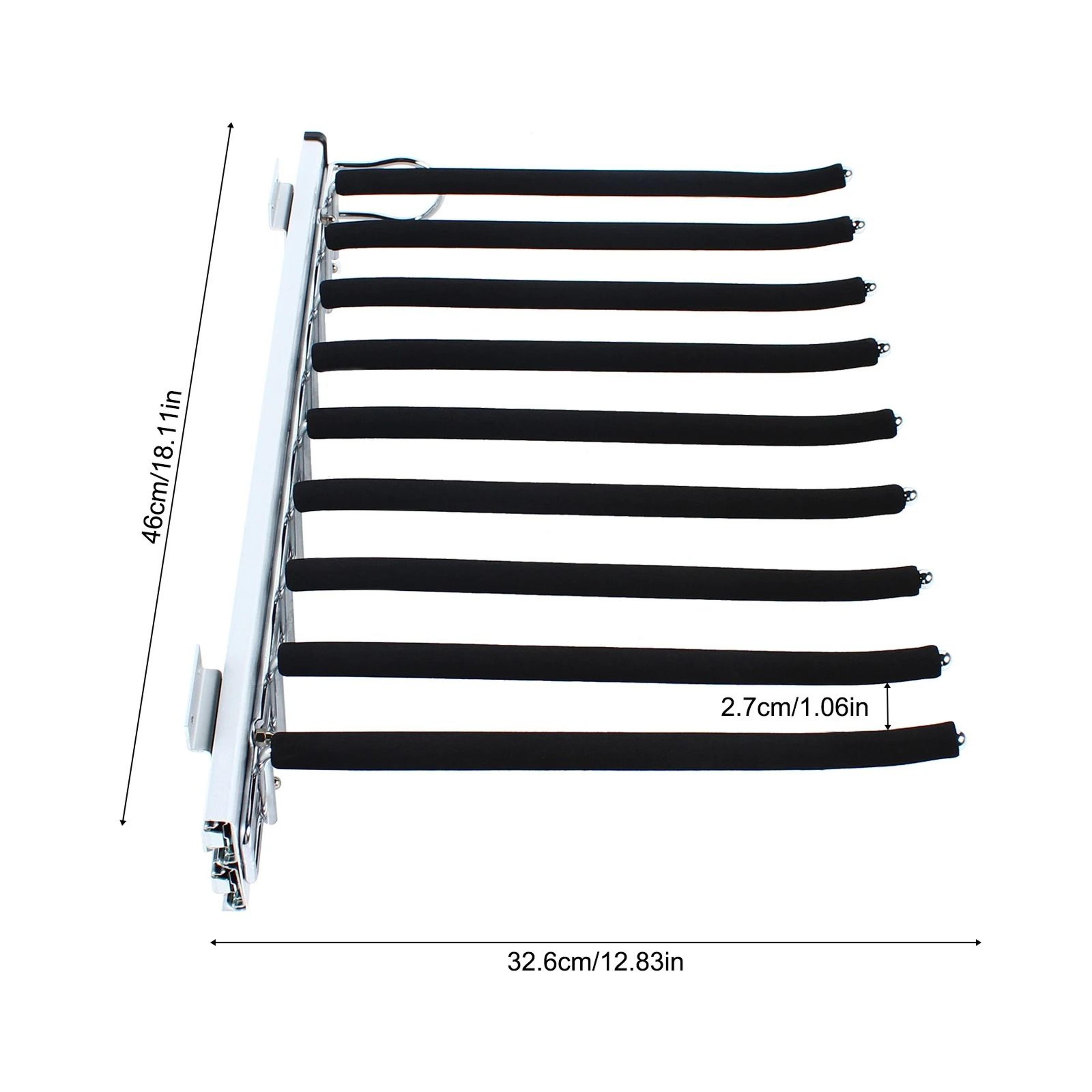 Extendable 9Arm PullOut Trousers Rack  Modern Closet Clothes  Towel Organizer 7