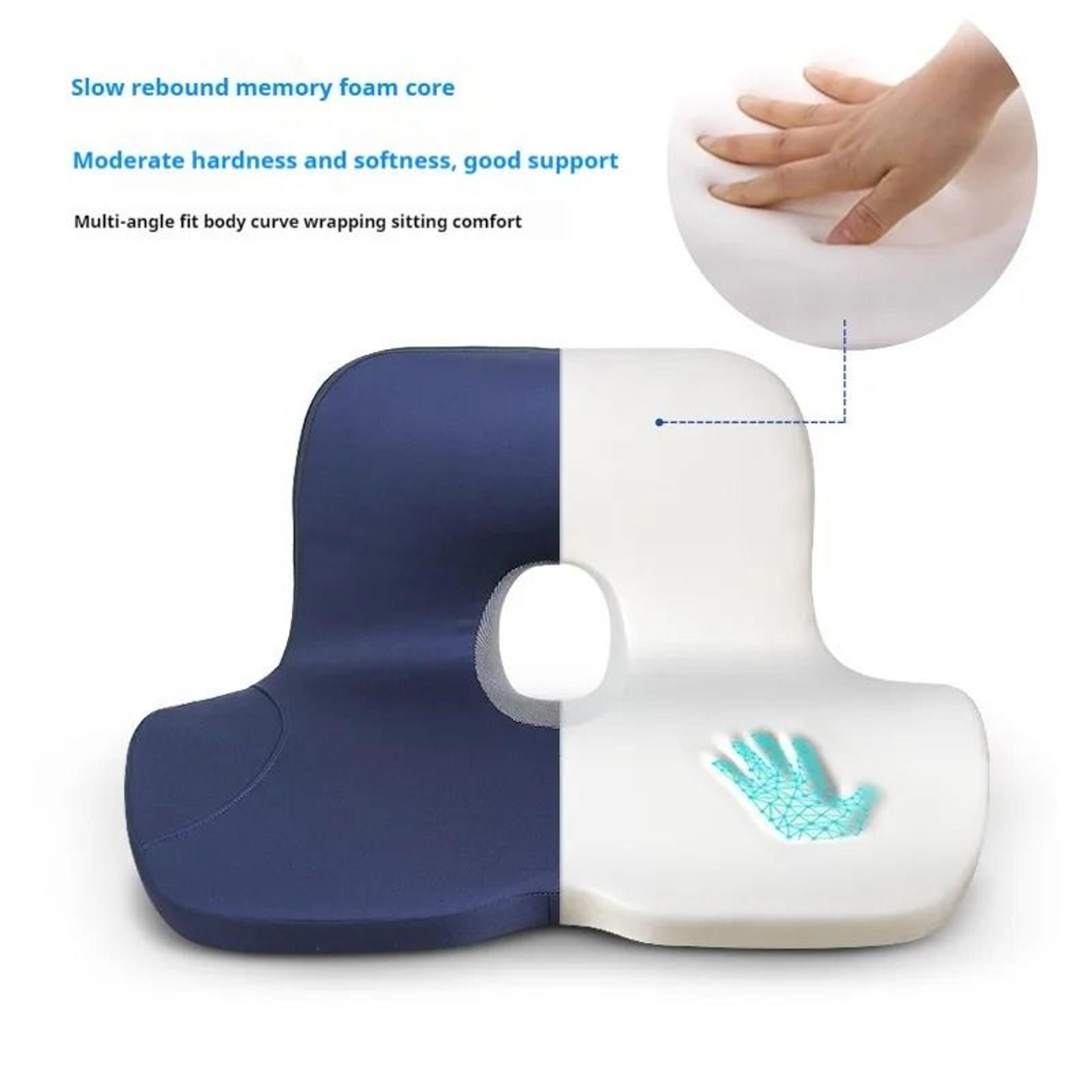 LShaped Integrated Office Chair Cushion  Total Memory Foam Hip  Waist Support 1