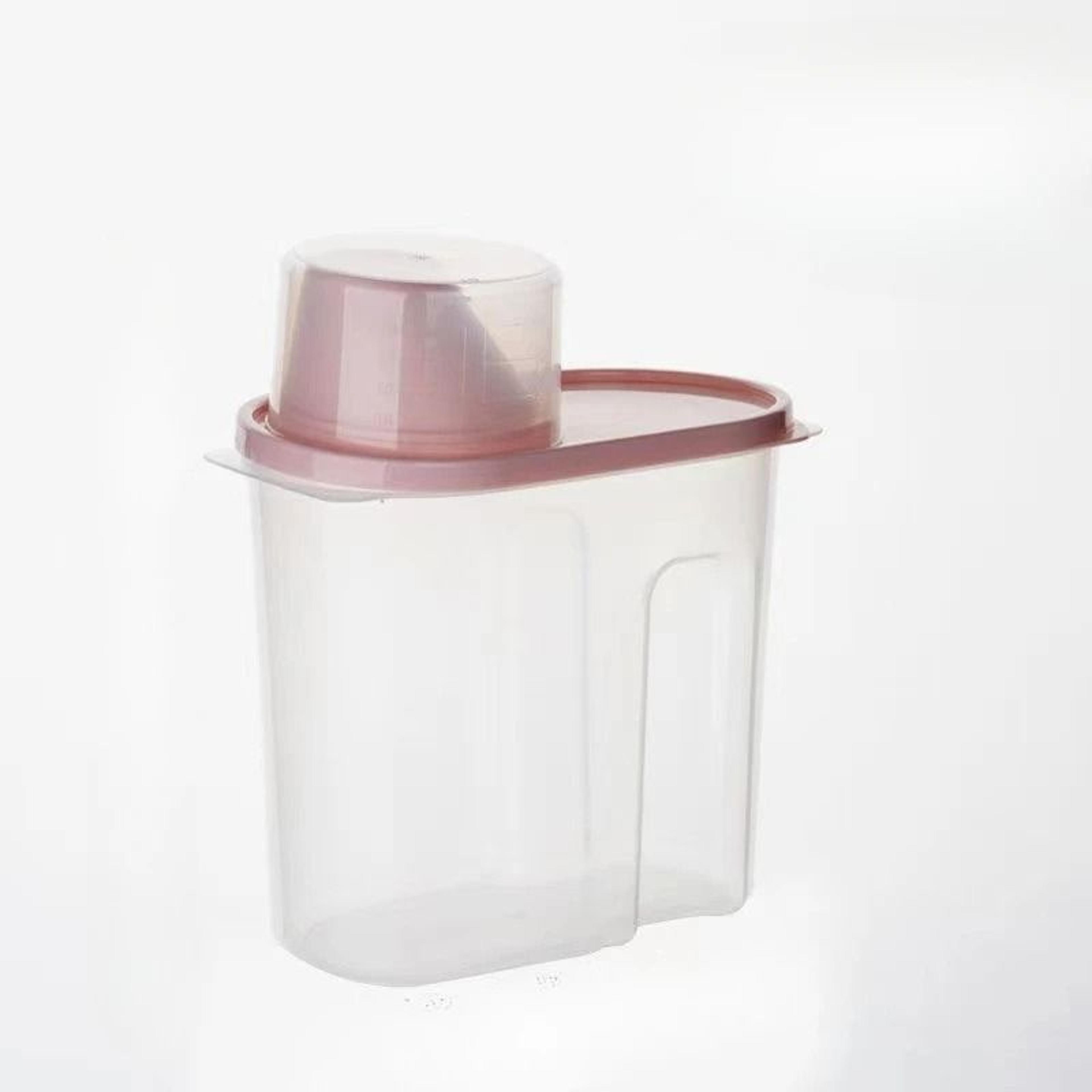Household Kitchen Grain Storage Box  Sealed Food Container With Measuring Cup 6