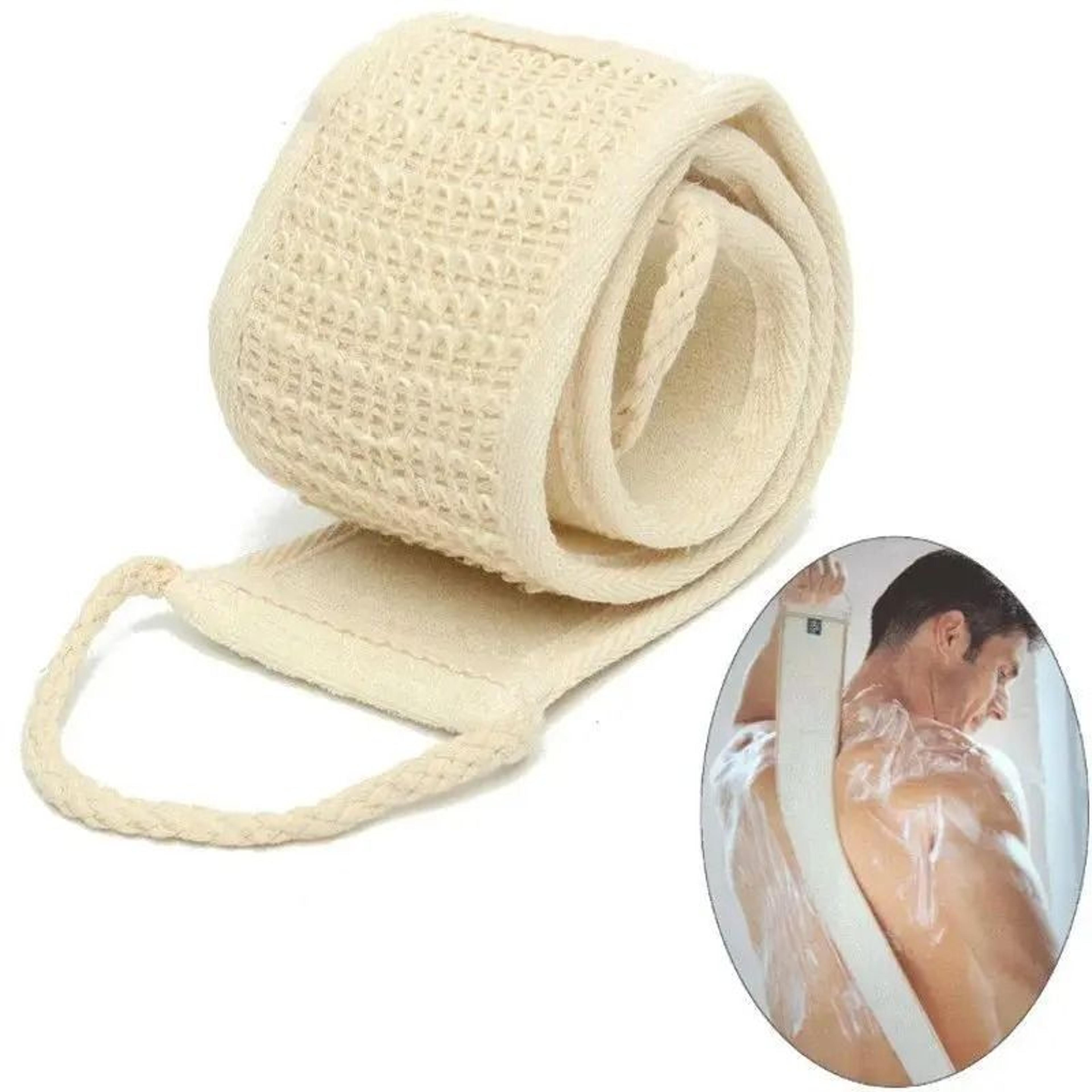 natural soft exfoliating loofah scrubber | unisex bath & shower massage sponge