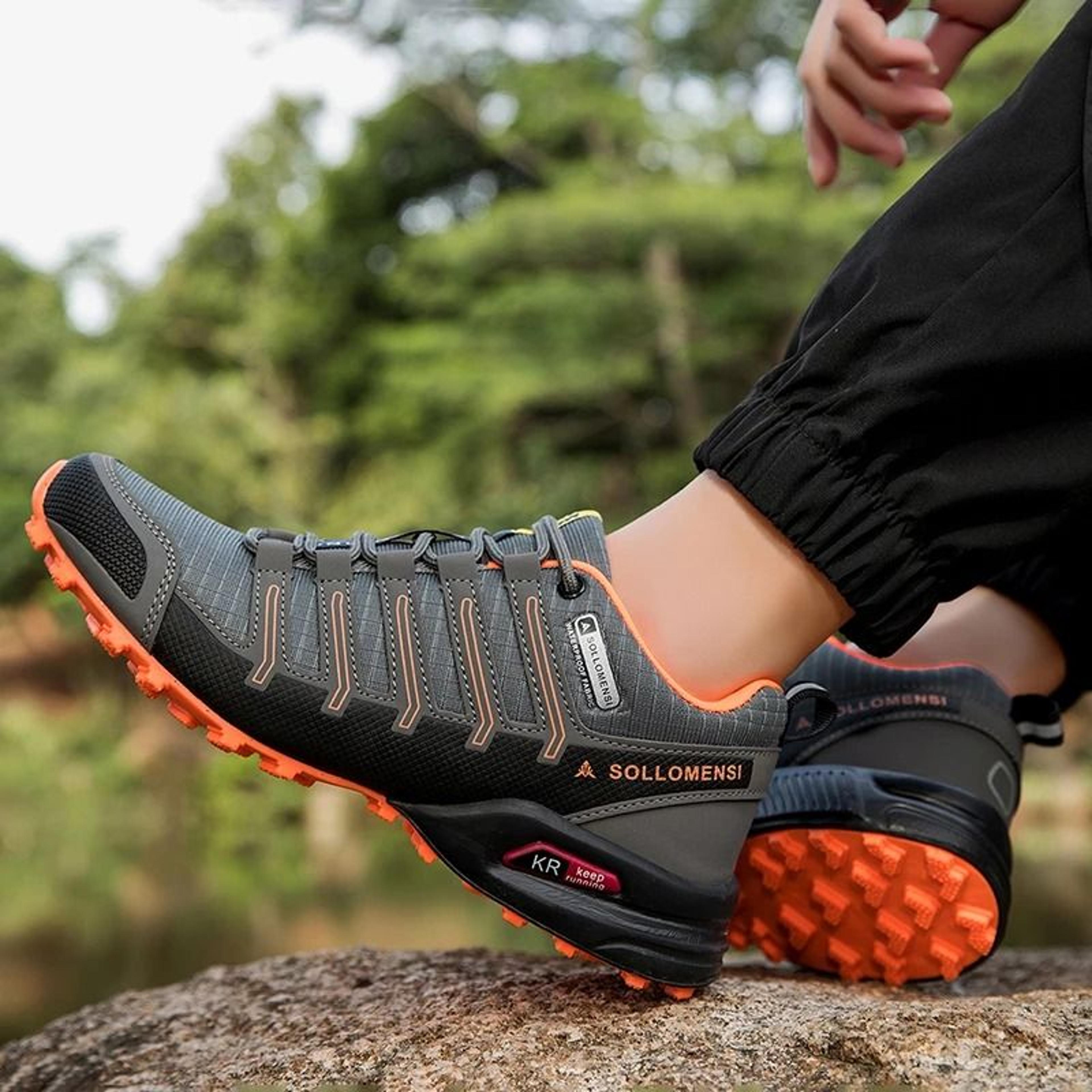 Mens AllTerrain Hiking Shoes  Waterproof  NonSlip Tactical Sports Footwear 1