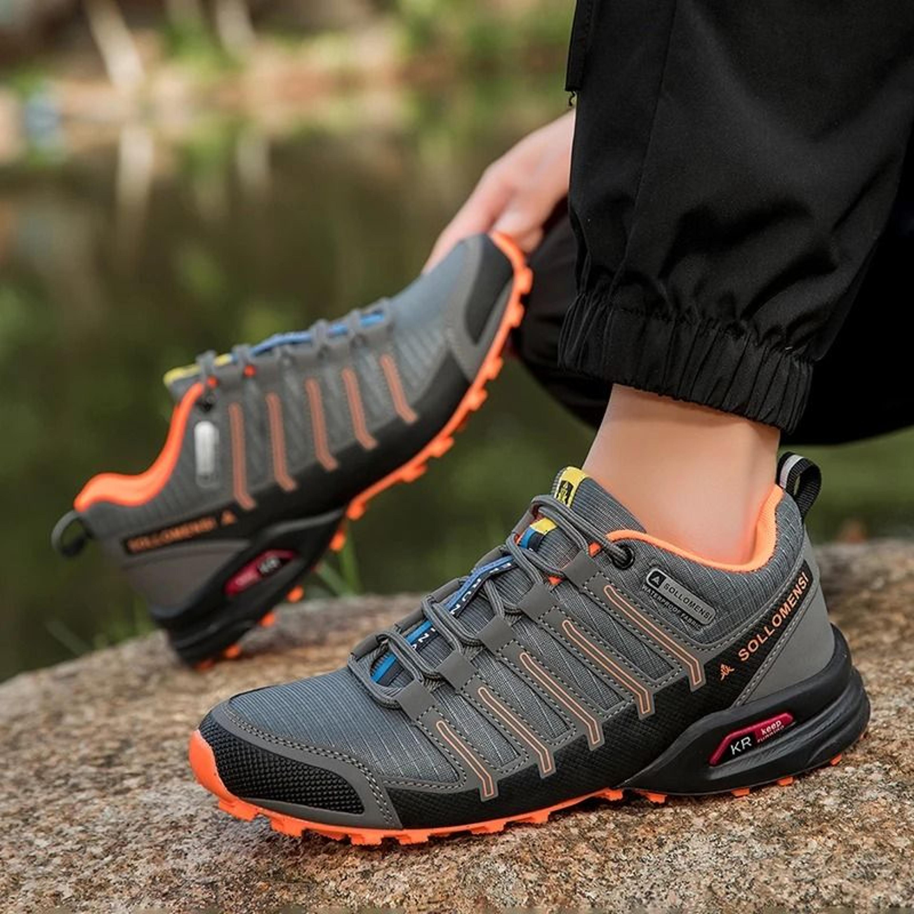 Mens AllTerrain Hiking Shoes  Waterproof  NonSlip Tactical Sports Footwear 2
