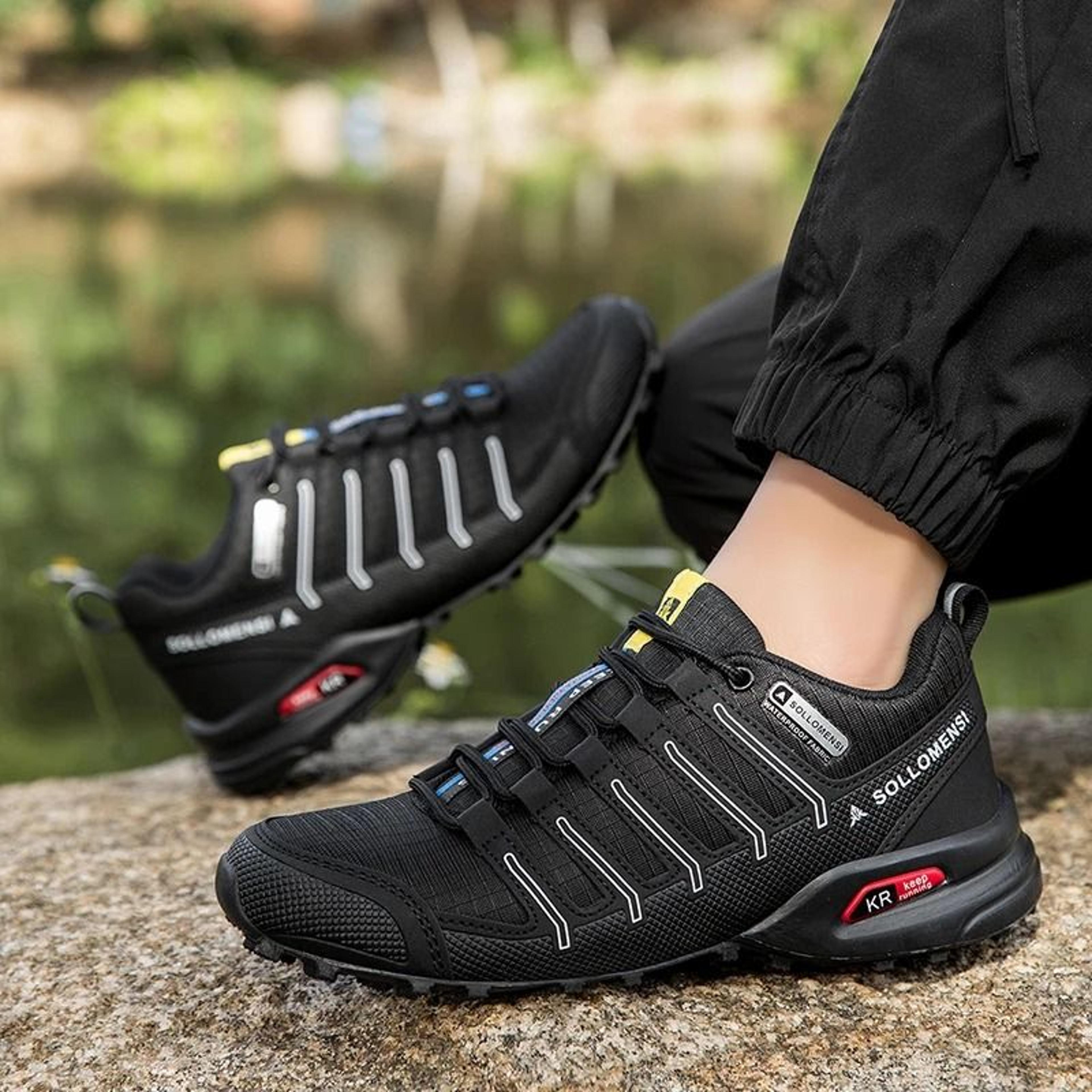 Mens AllTerrain Hiking Shoes  Waterproof  NonSlip Tactical Sports Footwear 4