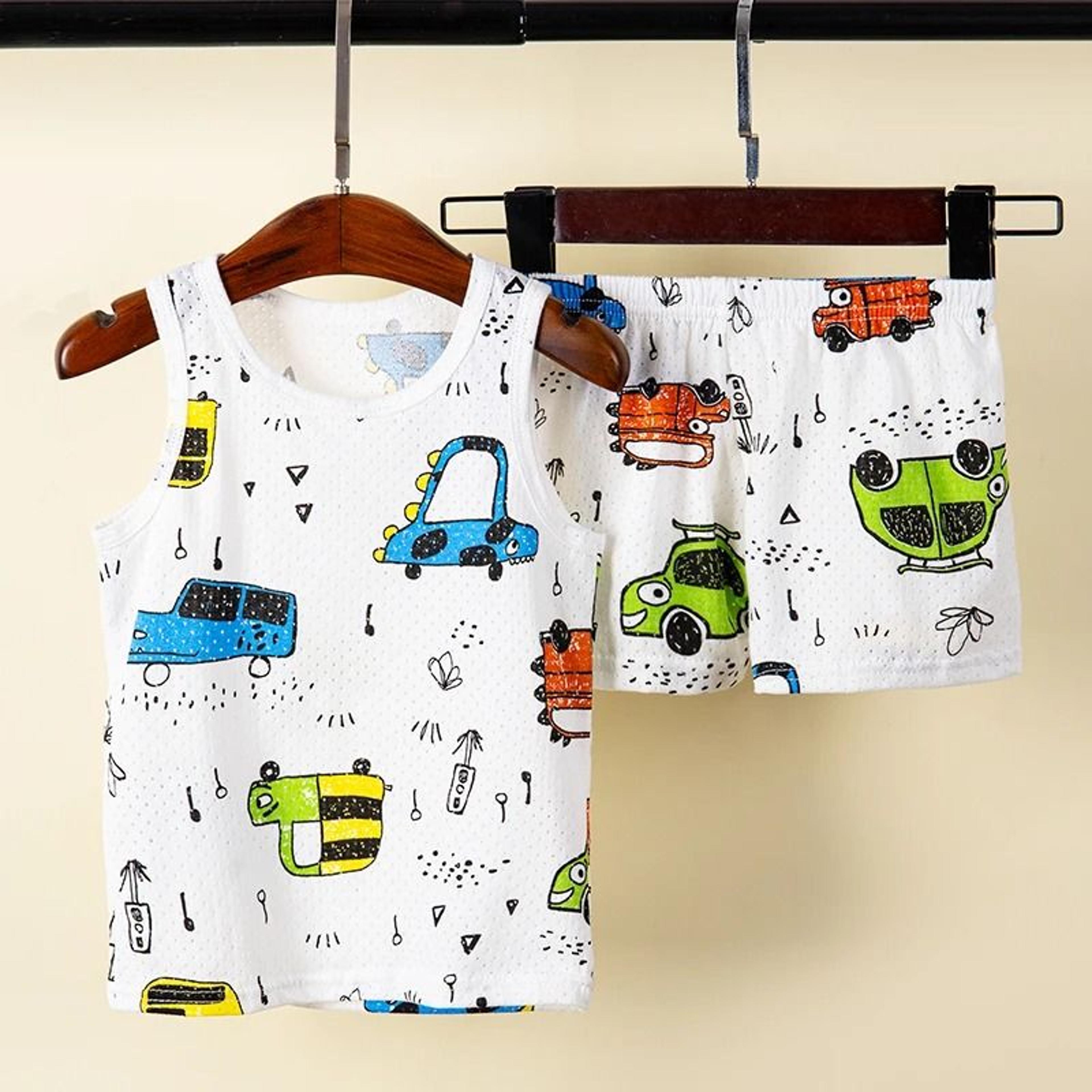 Rainbow Animal Cartoon Pajamas Set  Soft Cotton Sleepwear For Toddlers  Babies 3