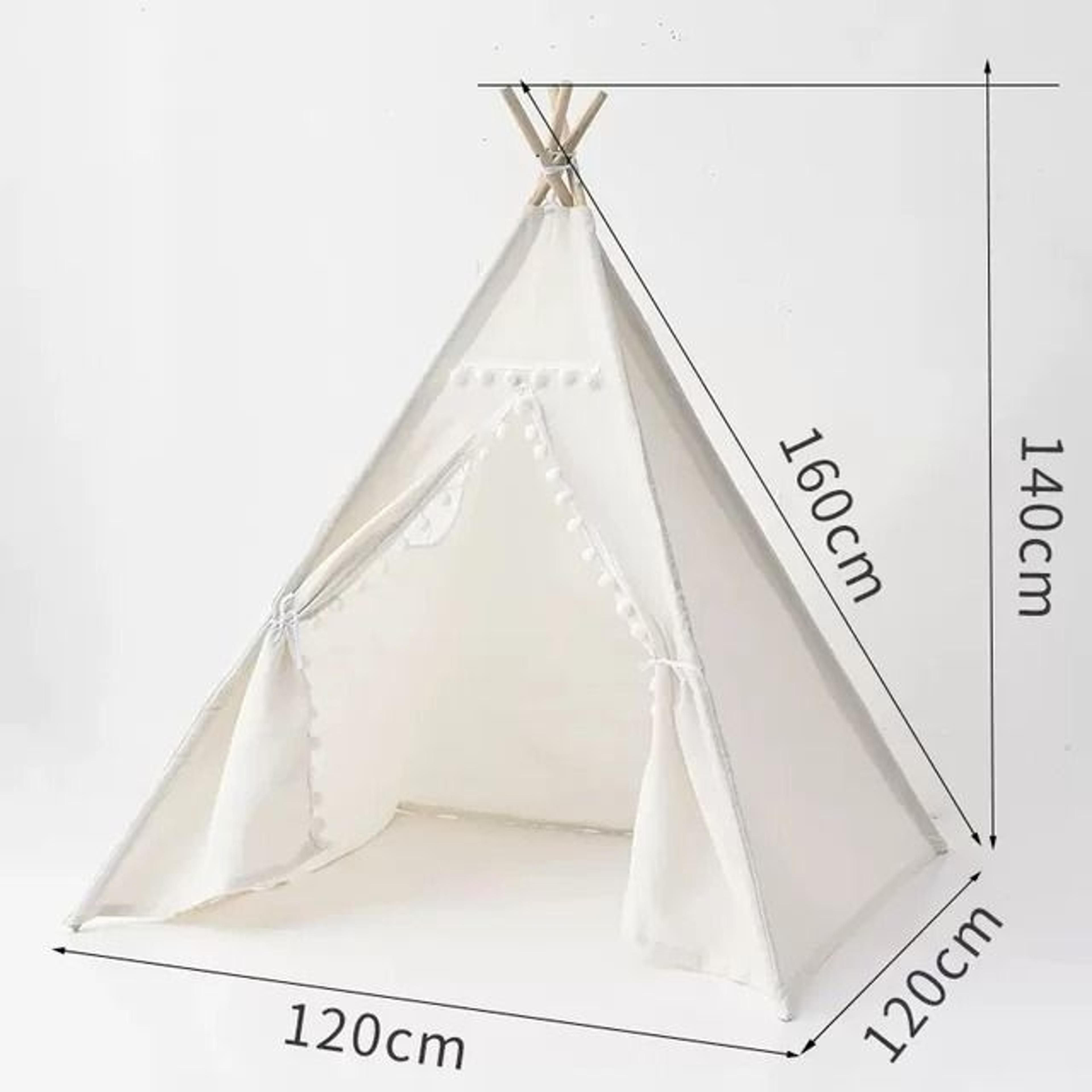 Portable Kids Teepee Tent  Childrens Play House  Wigwam Room Decor 6