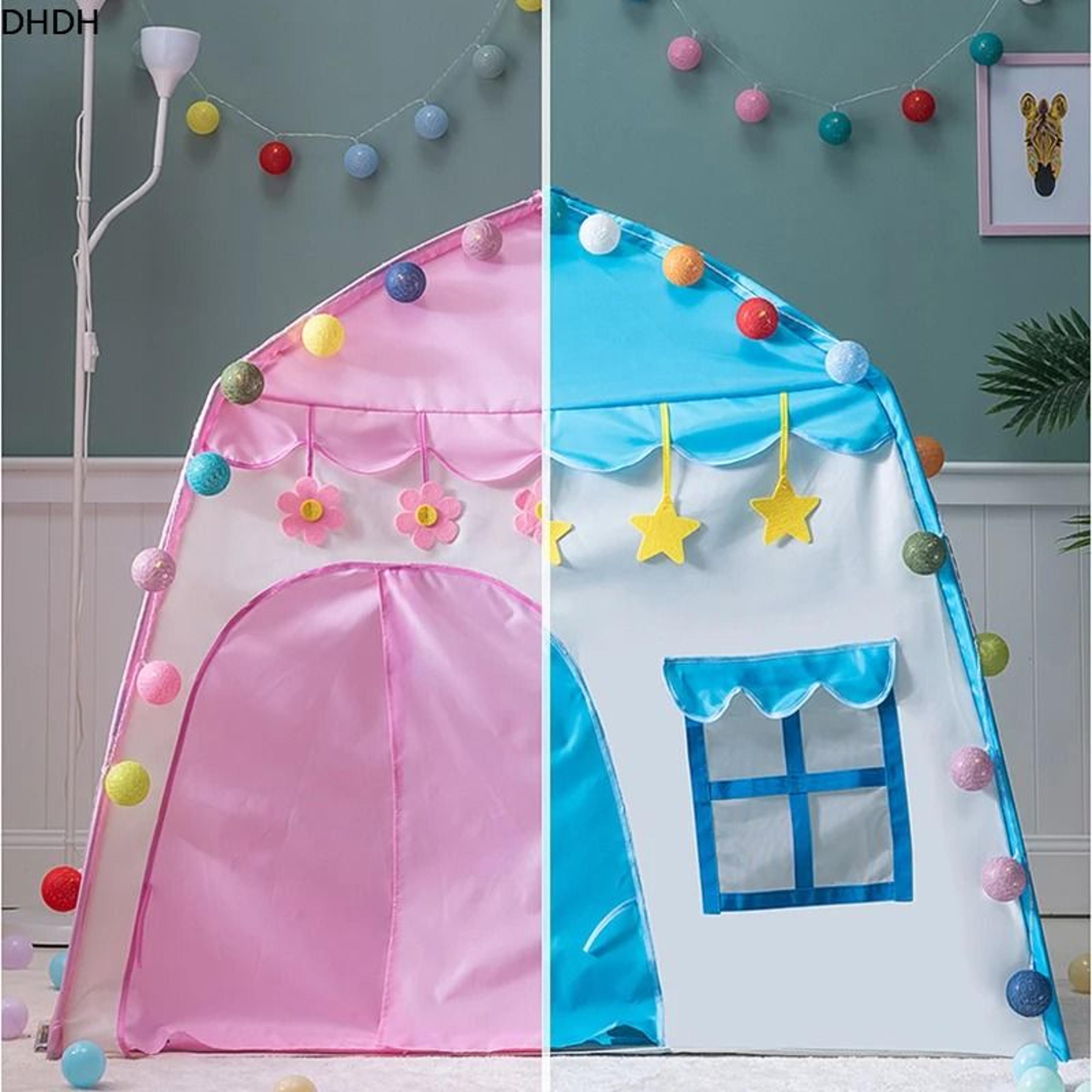 Childrens Folding Teepee Tent  Indoor  Outdoor Princess Castle Playhouse 4