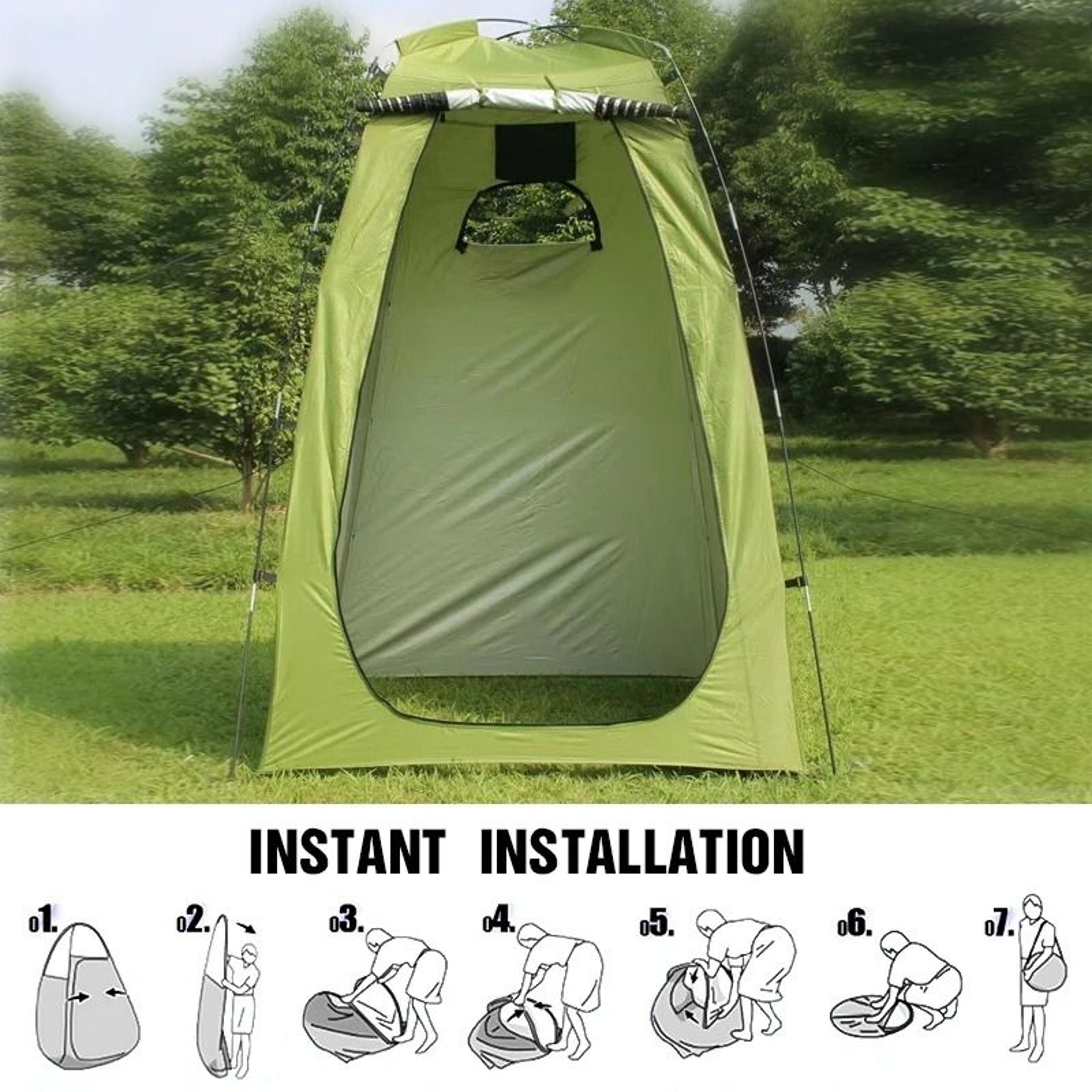 Portable Privacy Shower Tent  Outdoor Waterproof Changing Room  Shelter 3