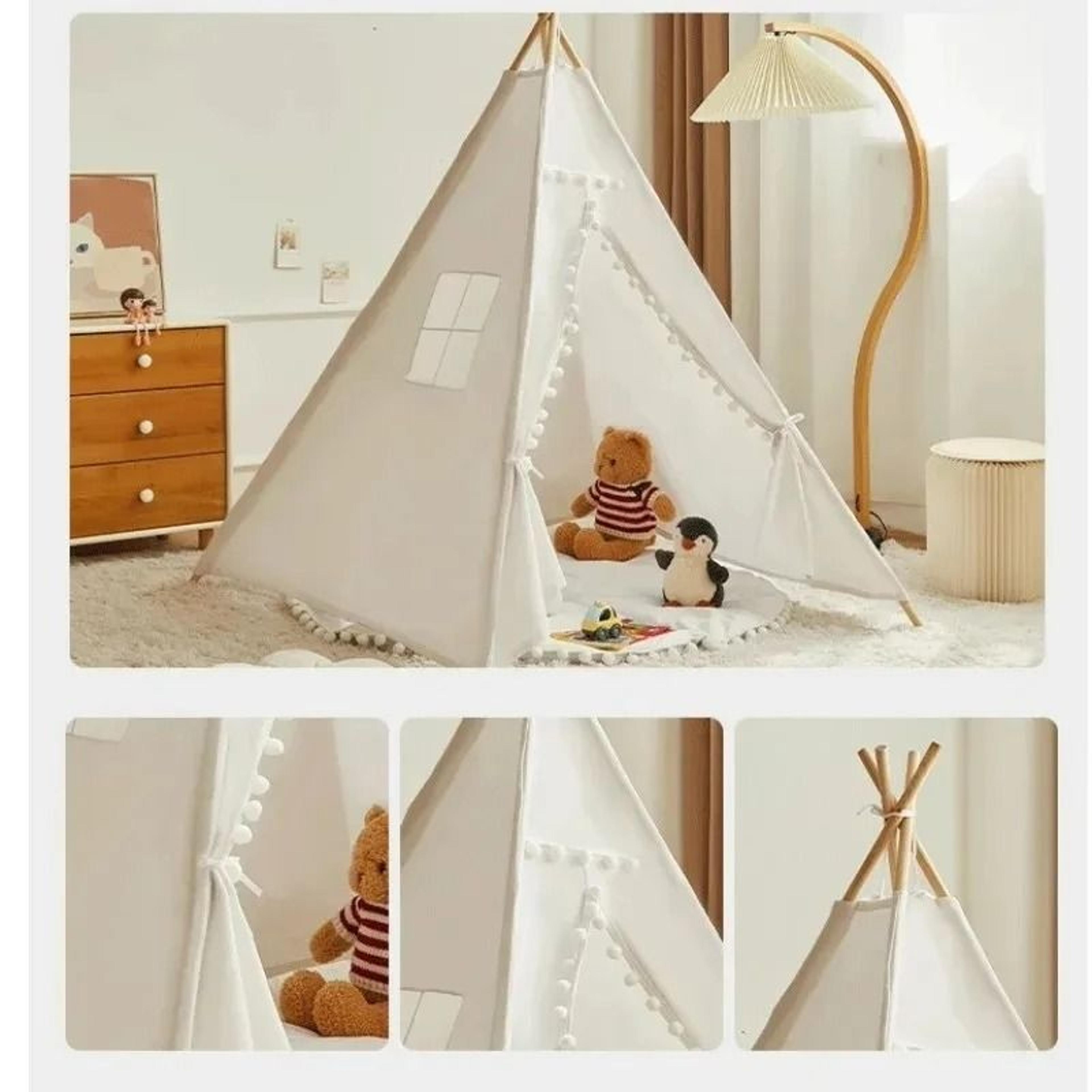 Portable Childrens Teepee Tent  Indoor Play House  Wigwam Room Decor 4