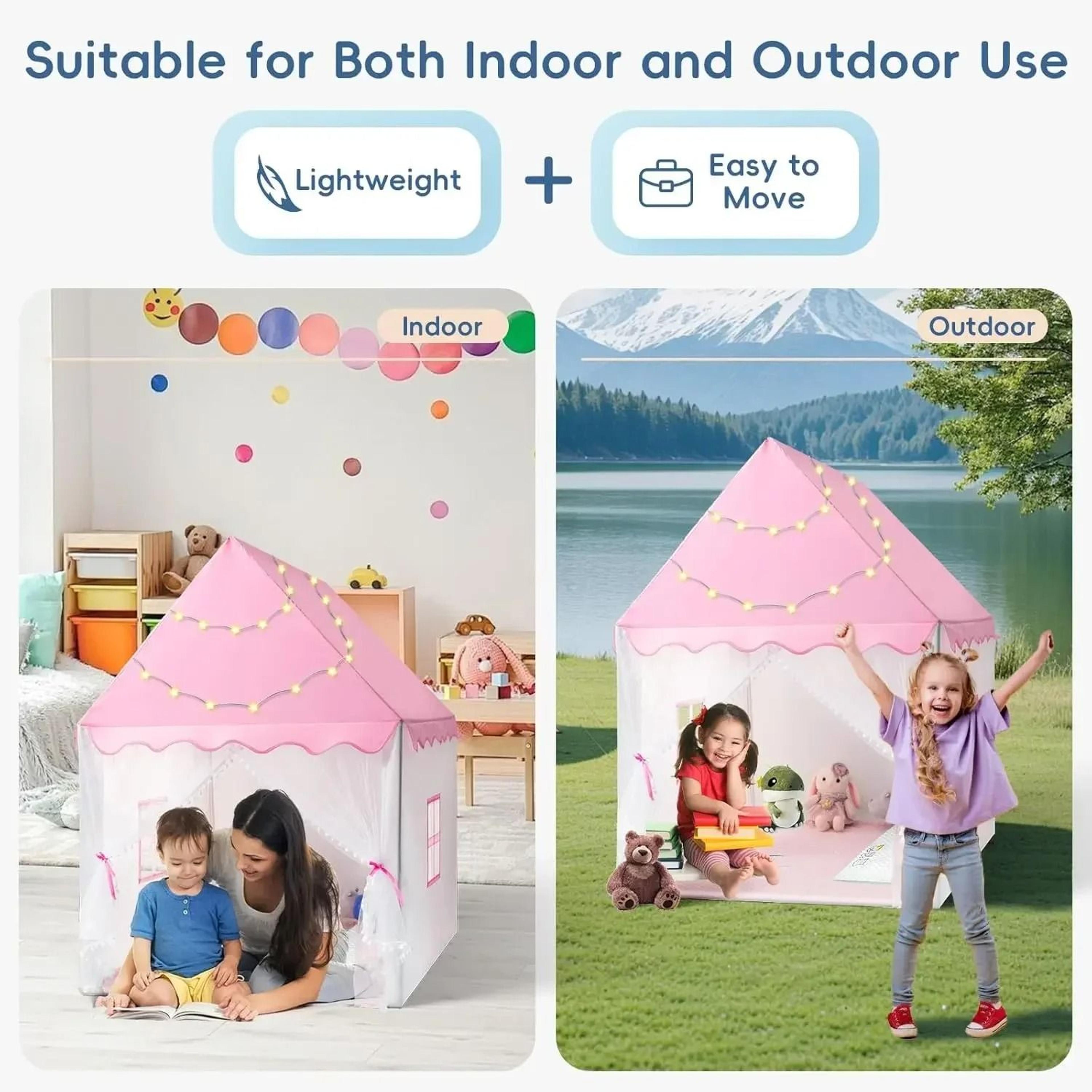 Folding Teepee Tent  Indoor  Outdoor Princess Castle Playhouse 3