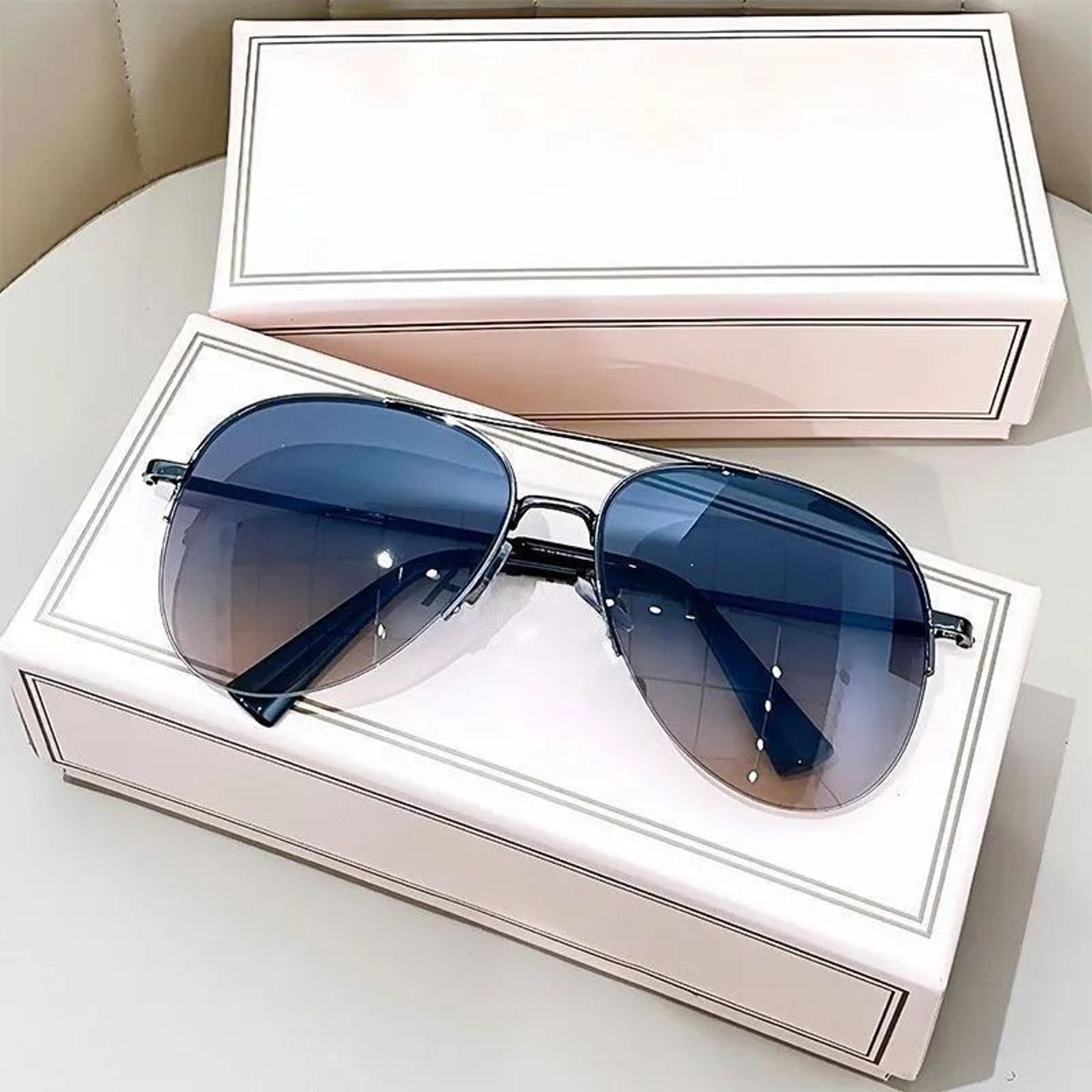 Classic Aviator Sunglasses For Men  Metal Frame AntiUV Driving Glasses 3