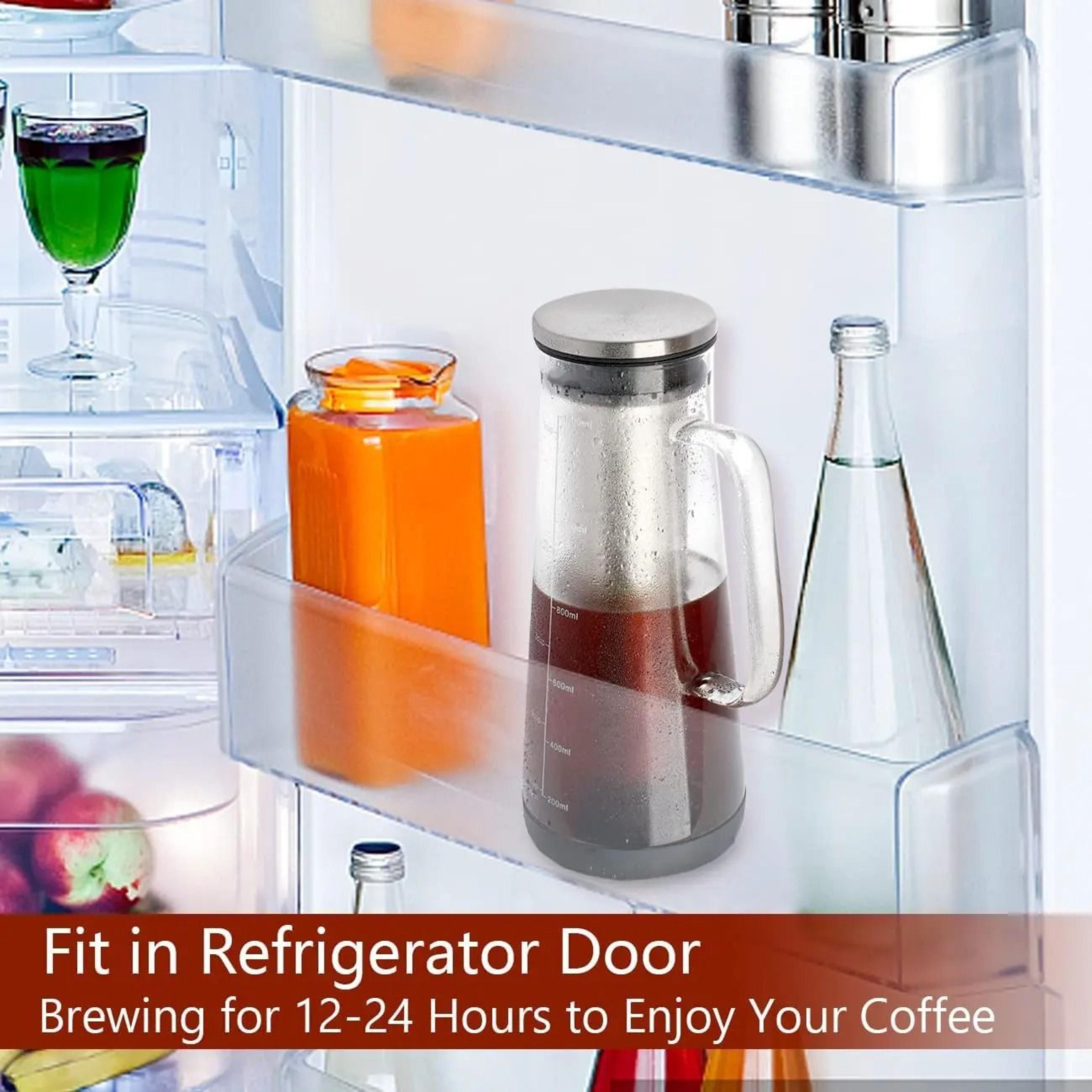 Airtight Cold Brew Iced Coffee Maker  10L Glass Carafe  Tea Infuser 4