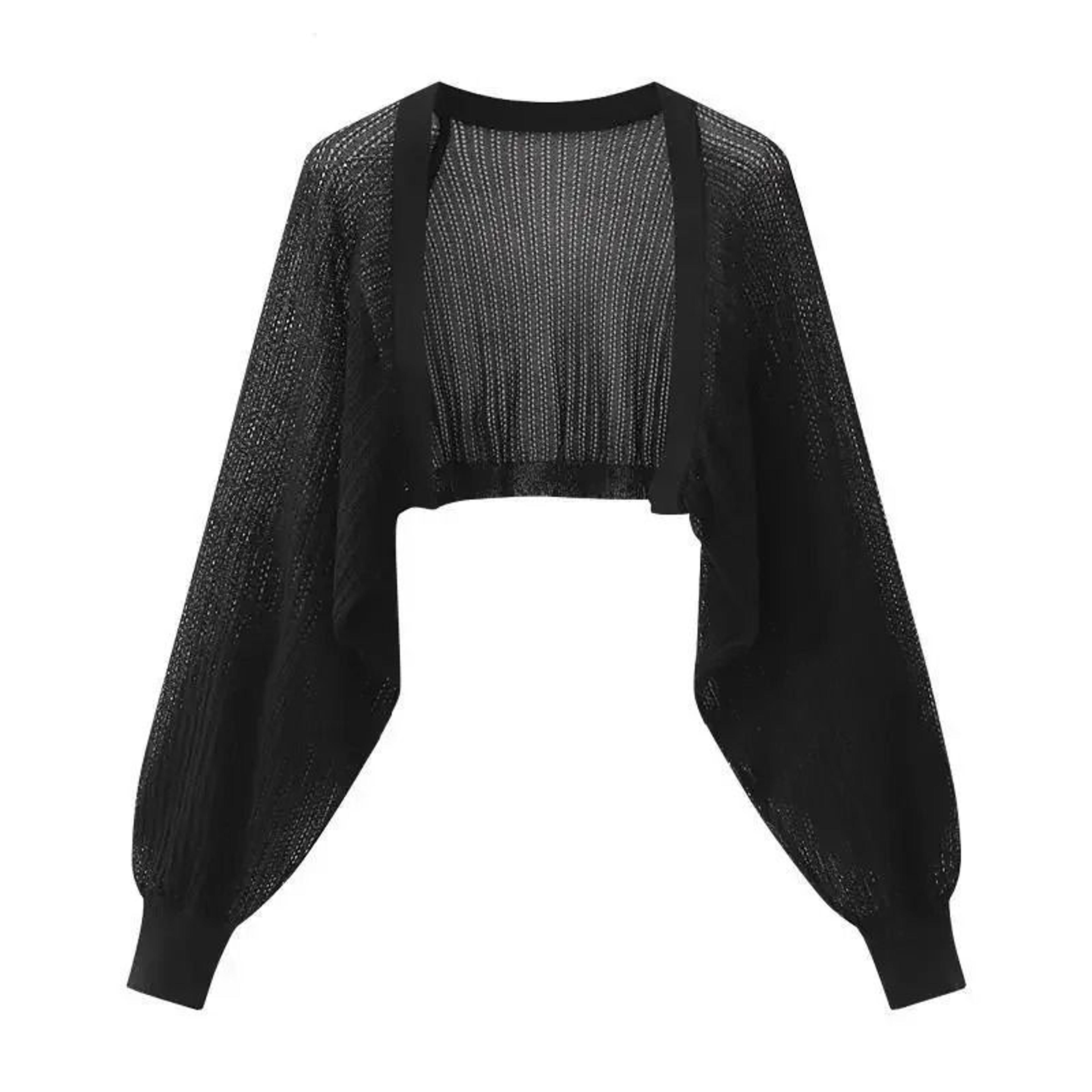 French Ice Silk Knitted SunProof Cardigan  Summer Thin Jacket  Shawl 9