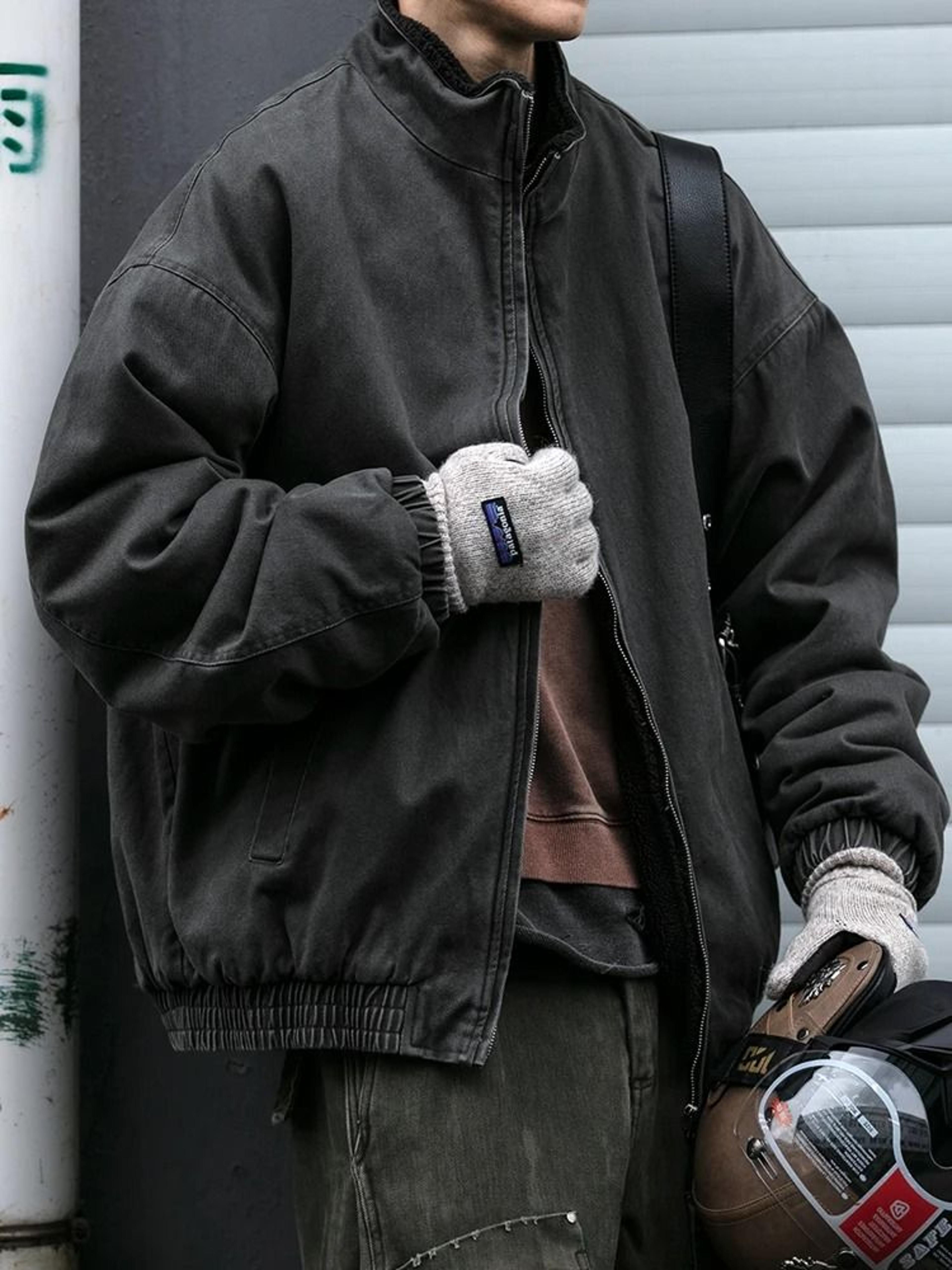 Japanese Vintage Polar Fleece Jacket  HighQuality Thick Winter Coat 1
