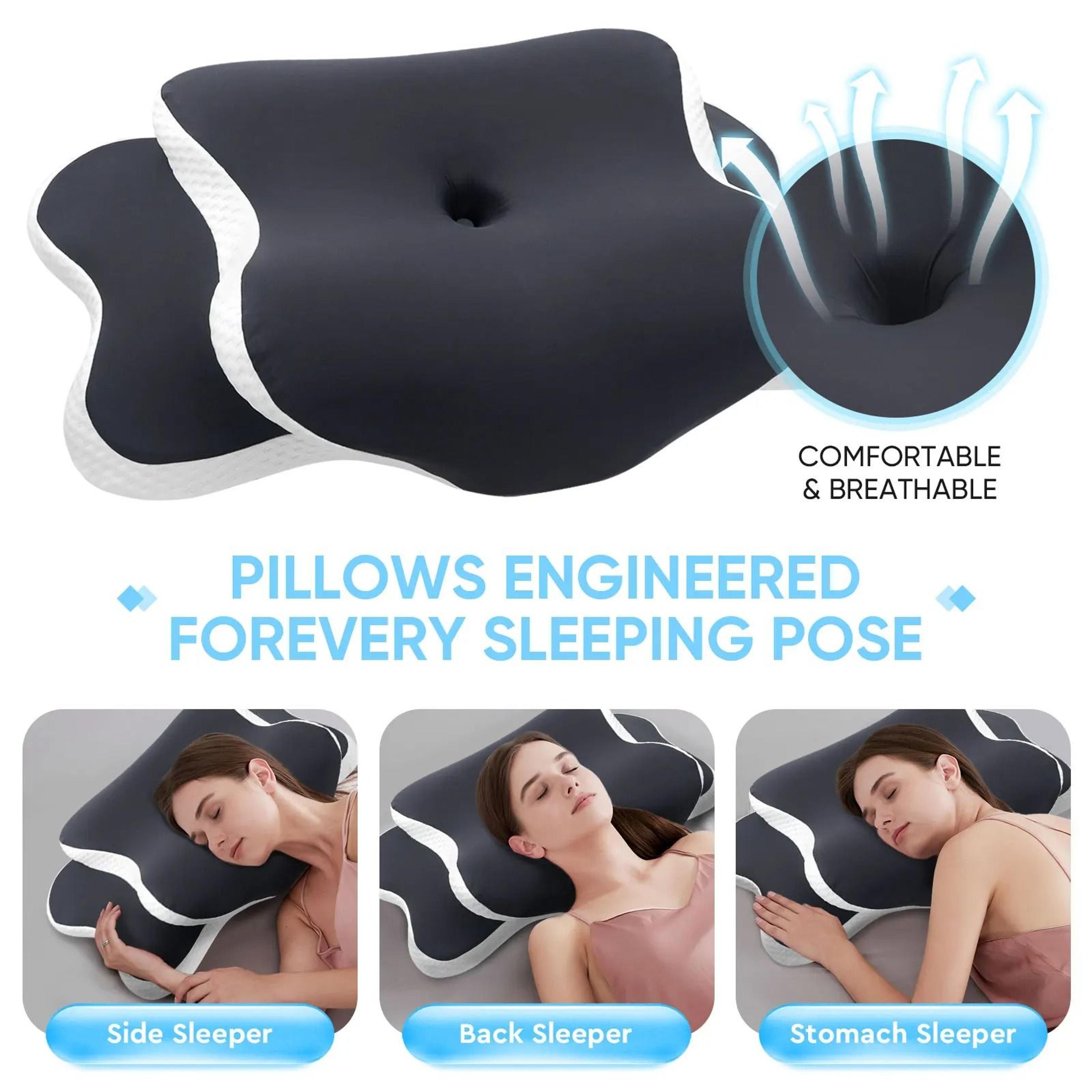 Ergonomic Cervical Memory Foam Pillow  Adjustable Neck Pain Relief 2