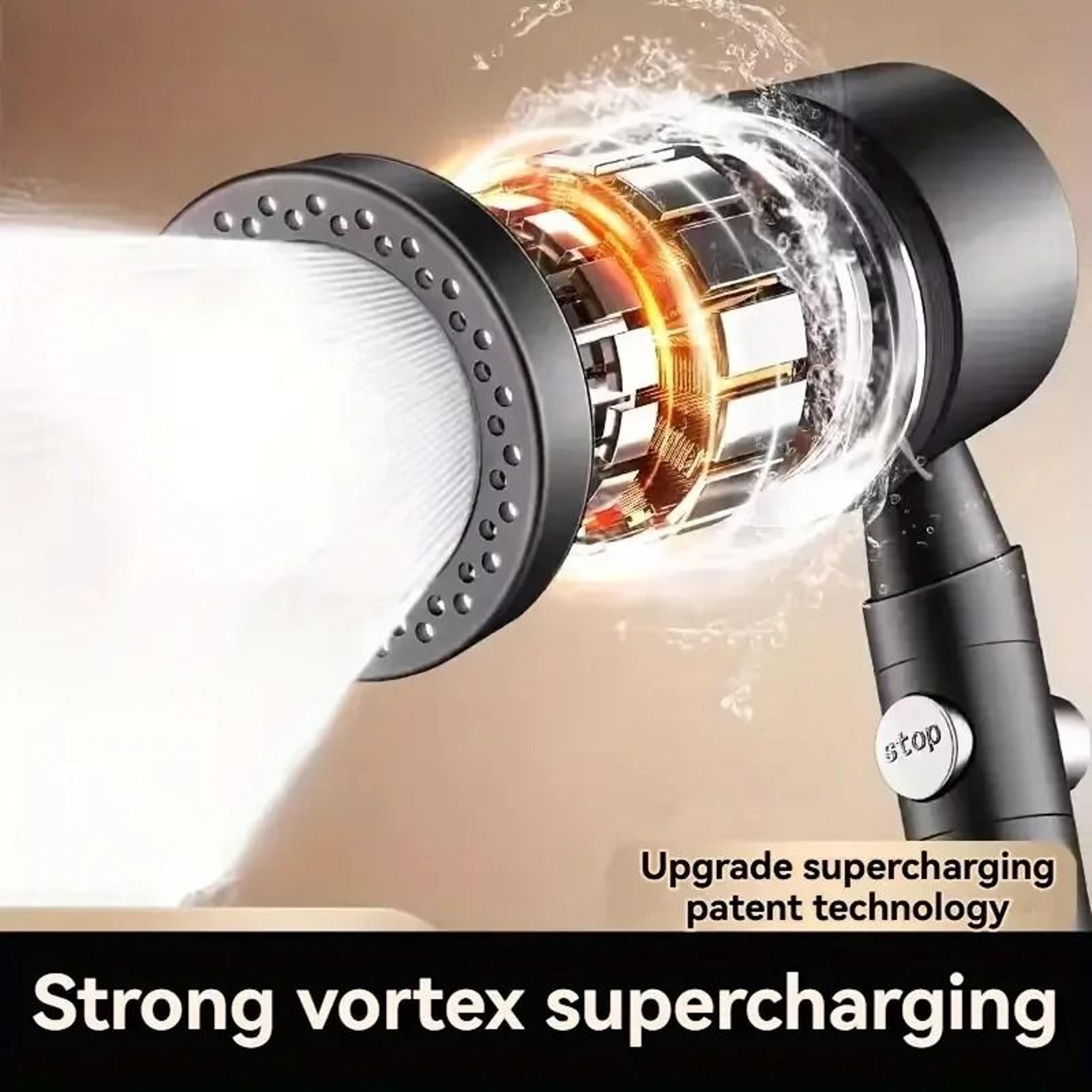 High Pressure WaterSaving Filter Shower Head  5Mode Handheld Bathroom Set 1