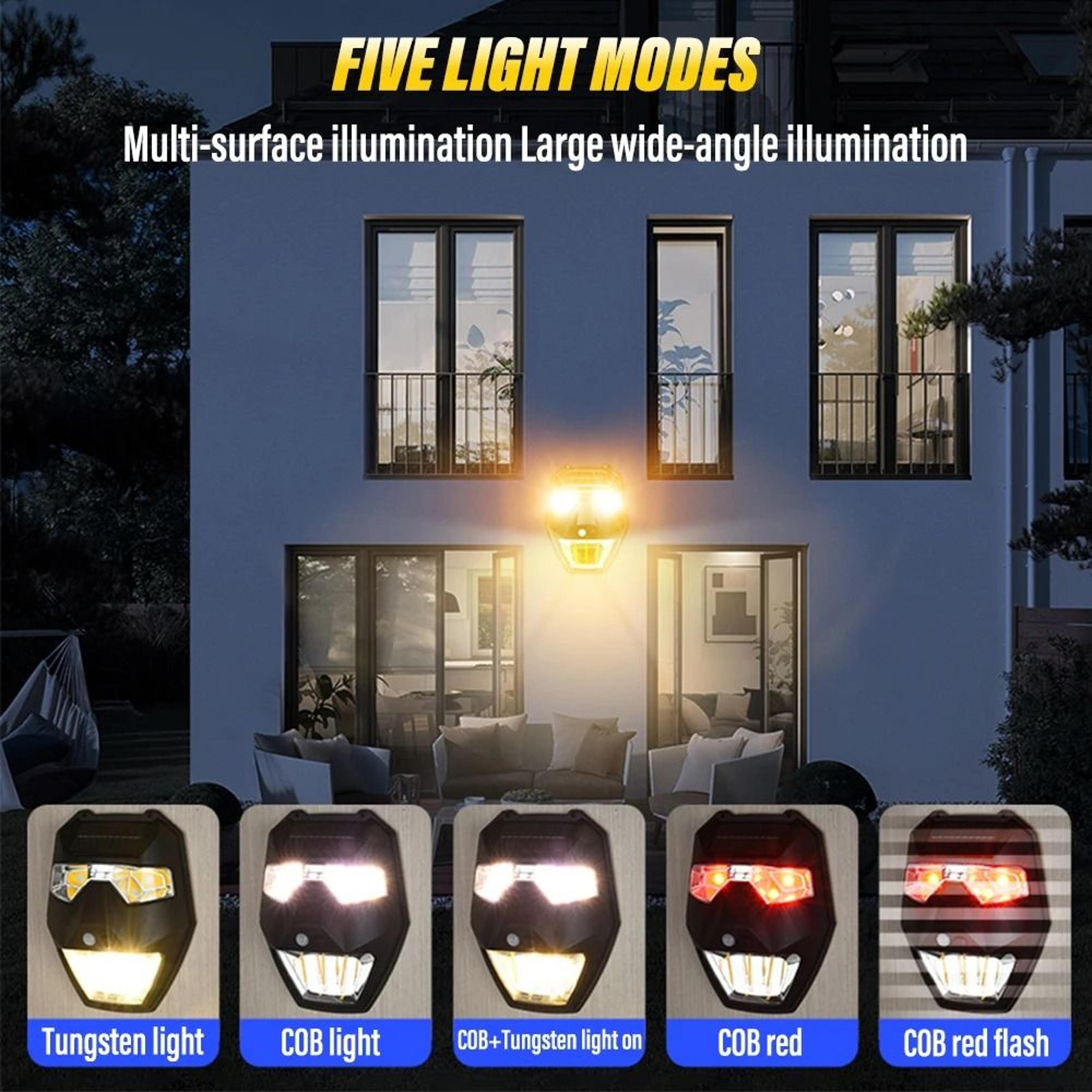 Outdoor Solar Garden Wall Light  Smart Sensor Landscape Lighting 5