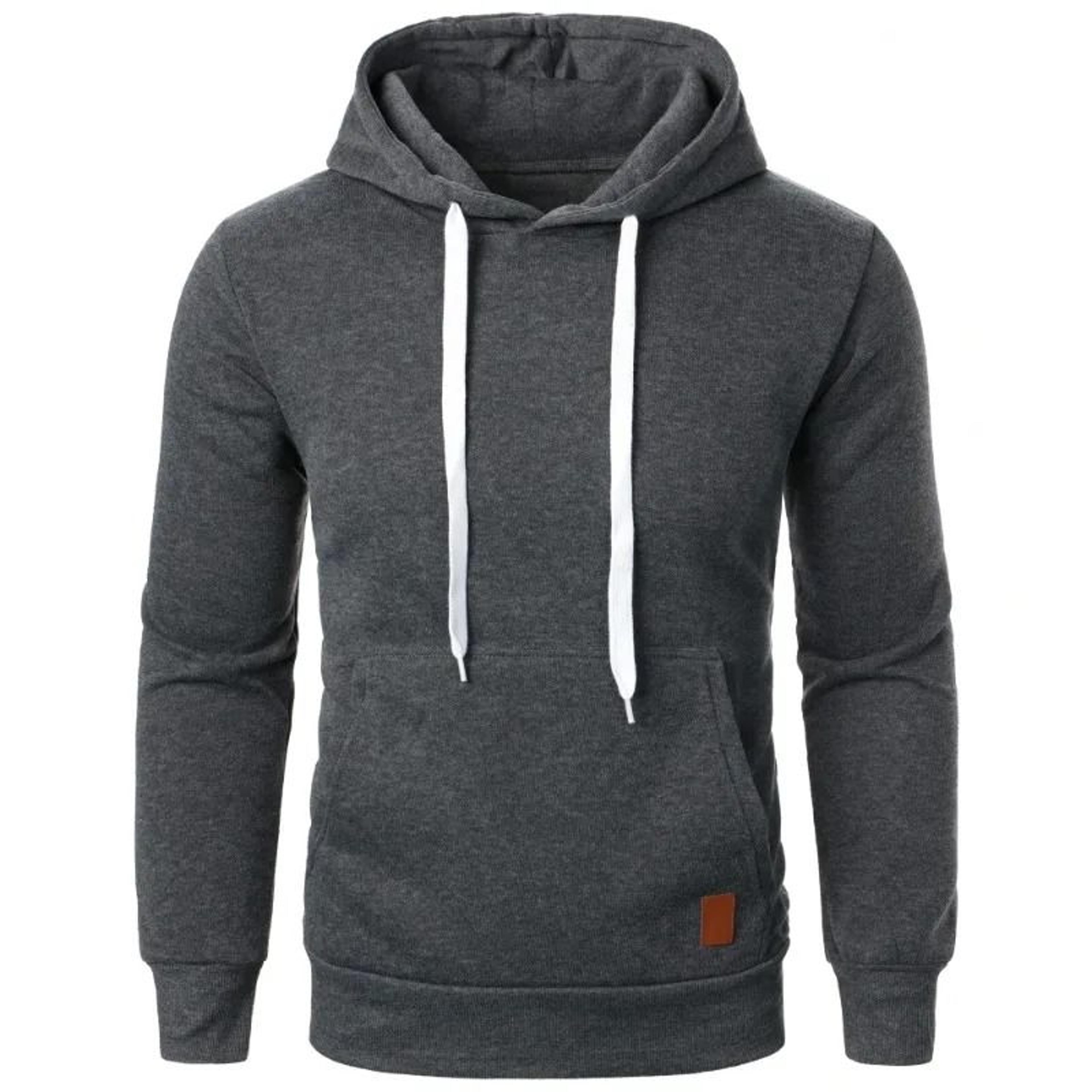 Mens Casual Lightweight Hoodie  Solid Color Outdoor Streetwear 7