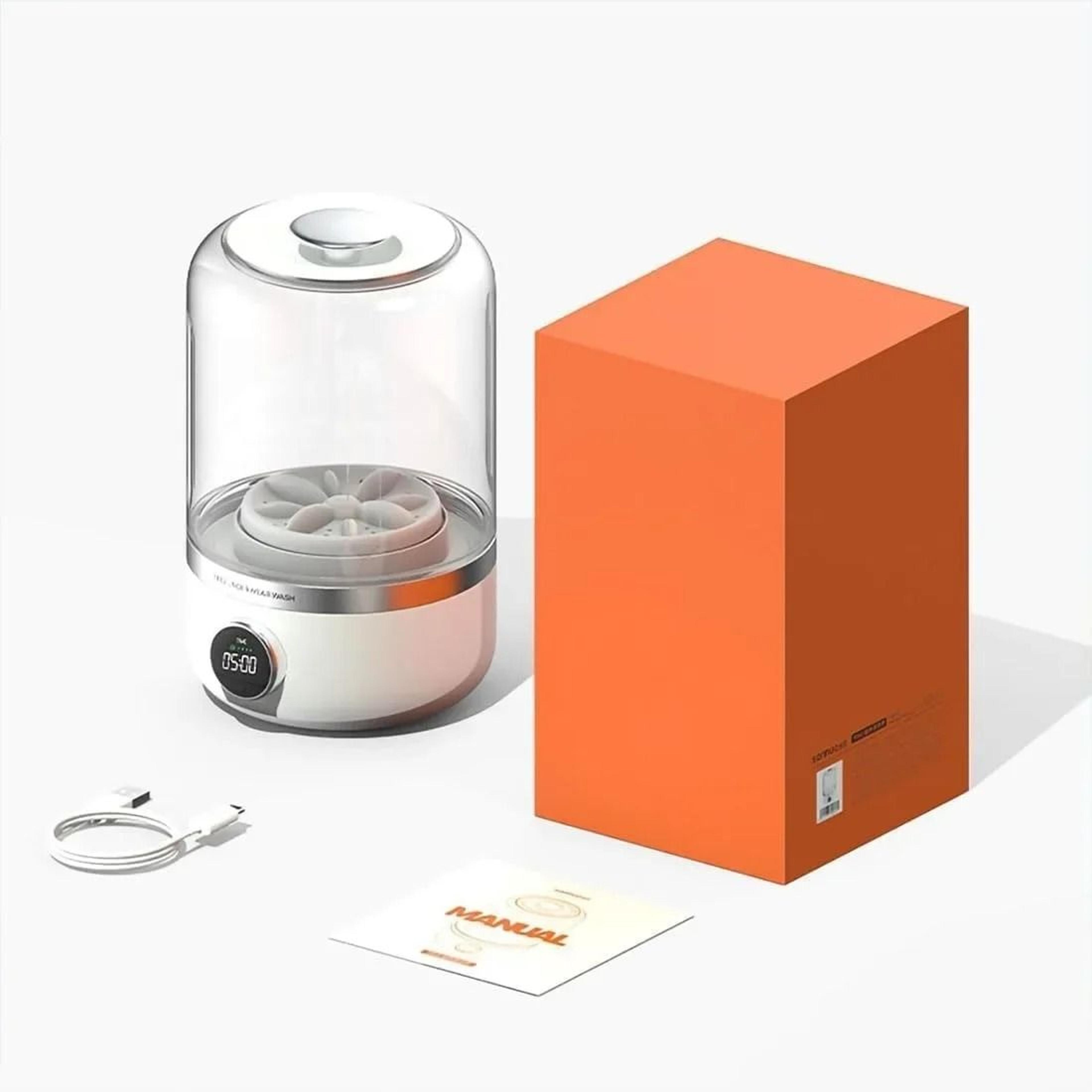 Wireless Mini Portable Washing Machine  1L Underwear  Socks Laundry Bucket 6