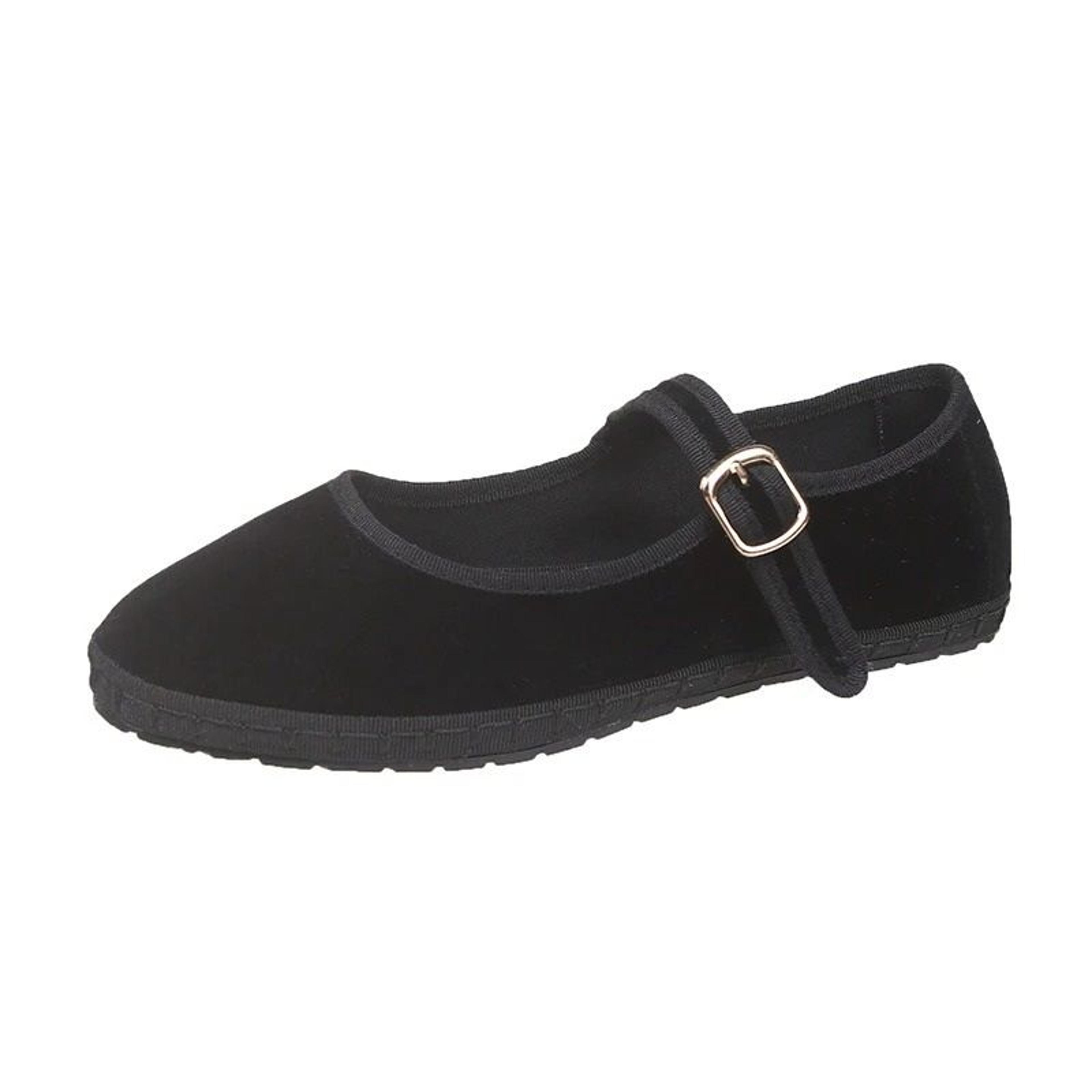 Vintage HandStitched Velvet Mary Jane Flats 7