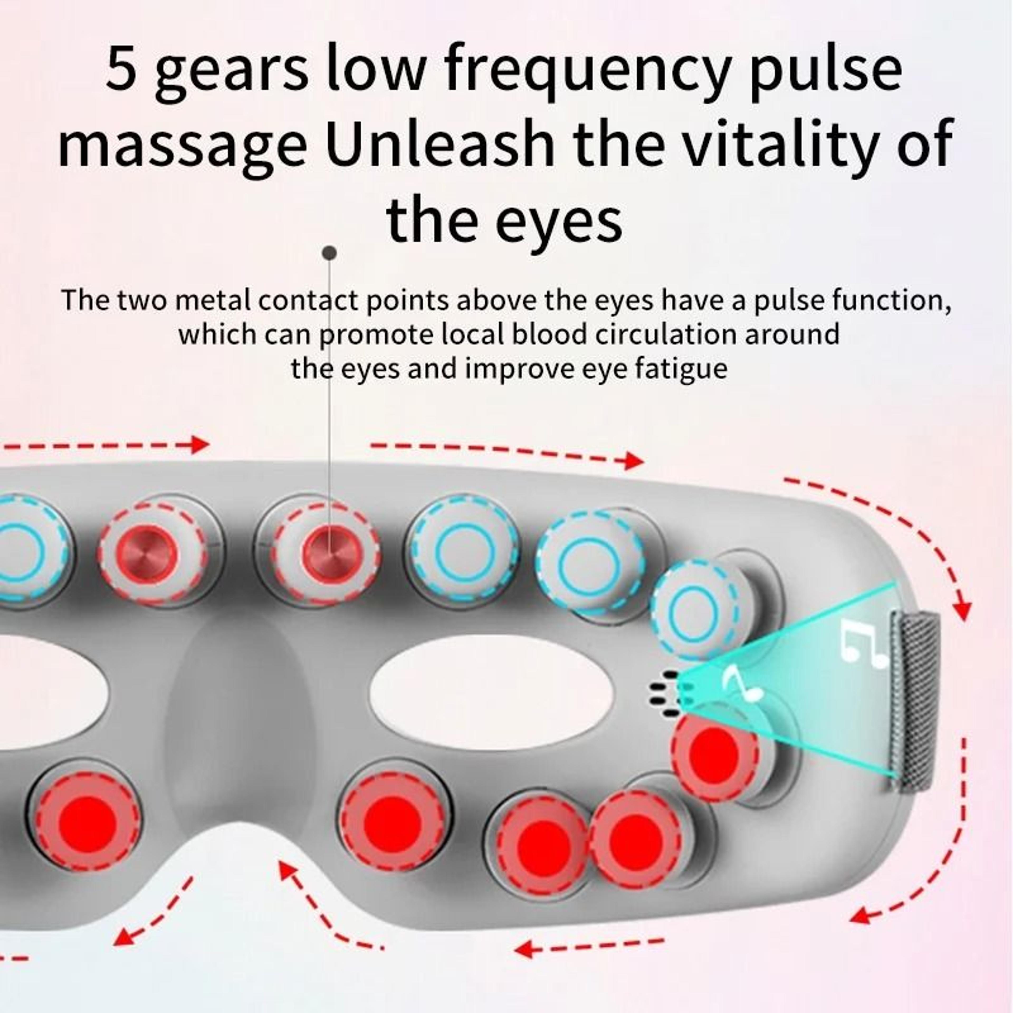 Intelligent Acupoint Vibration Eye Massager With Bluetooth Music 1