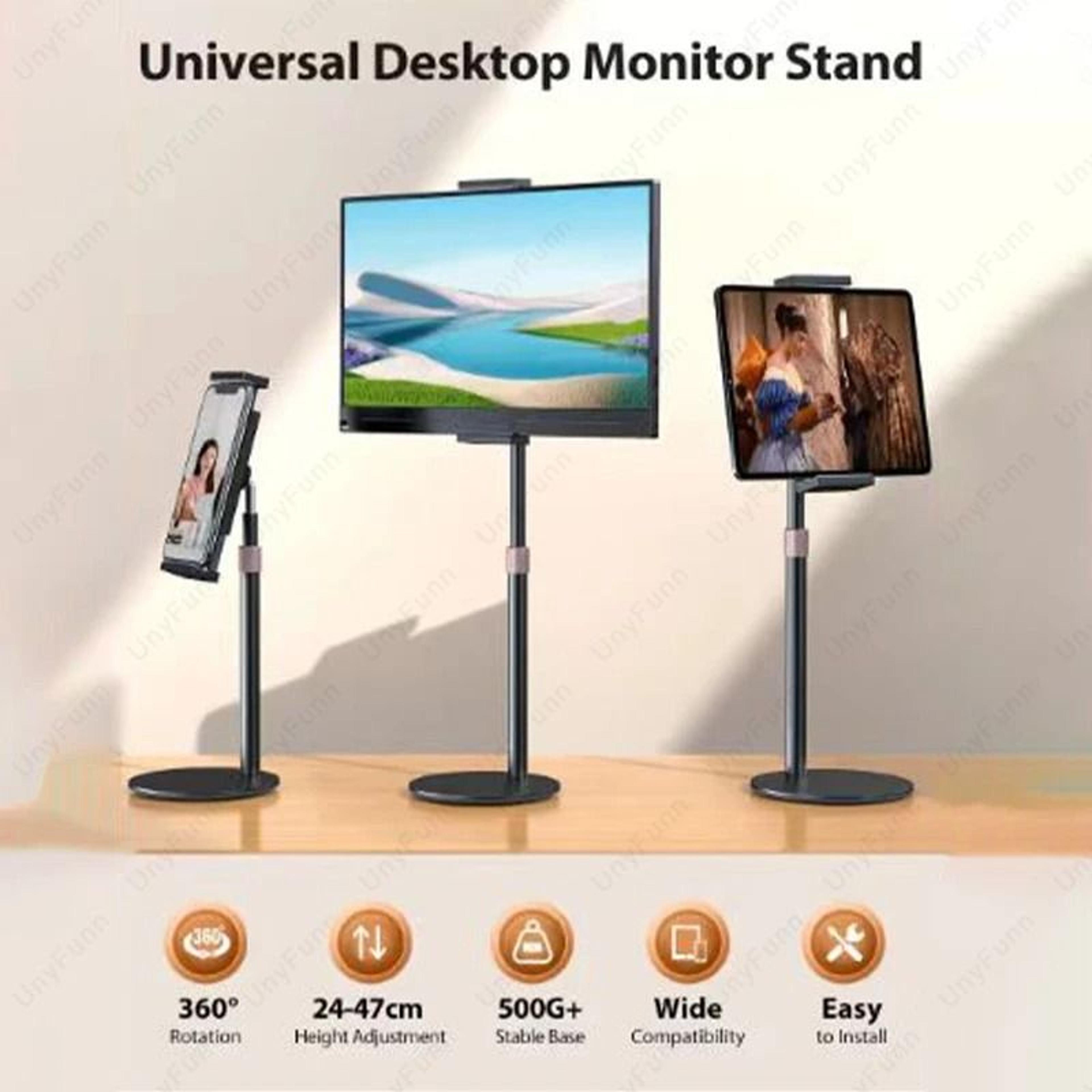 Adjustable Height Desktop Monitor  Tablet Stand 1