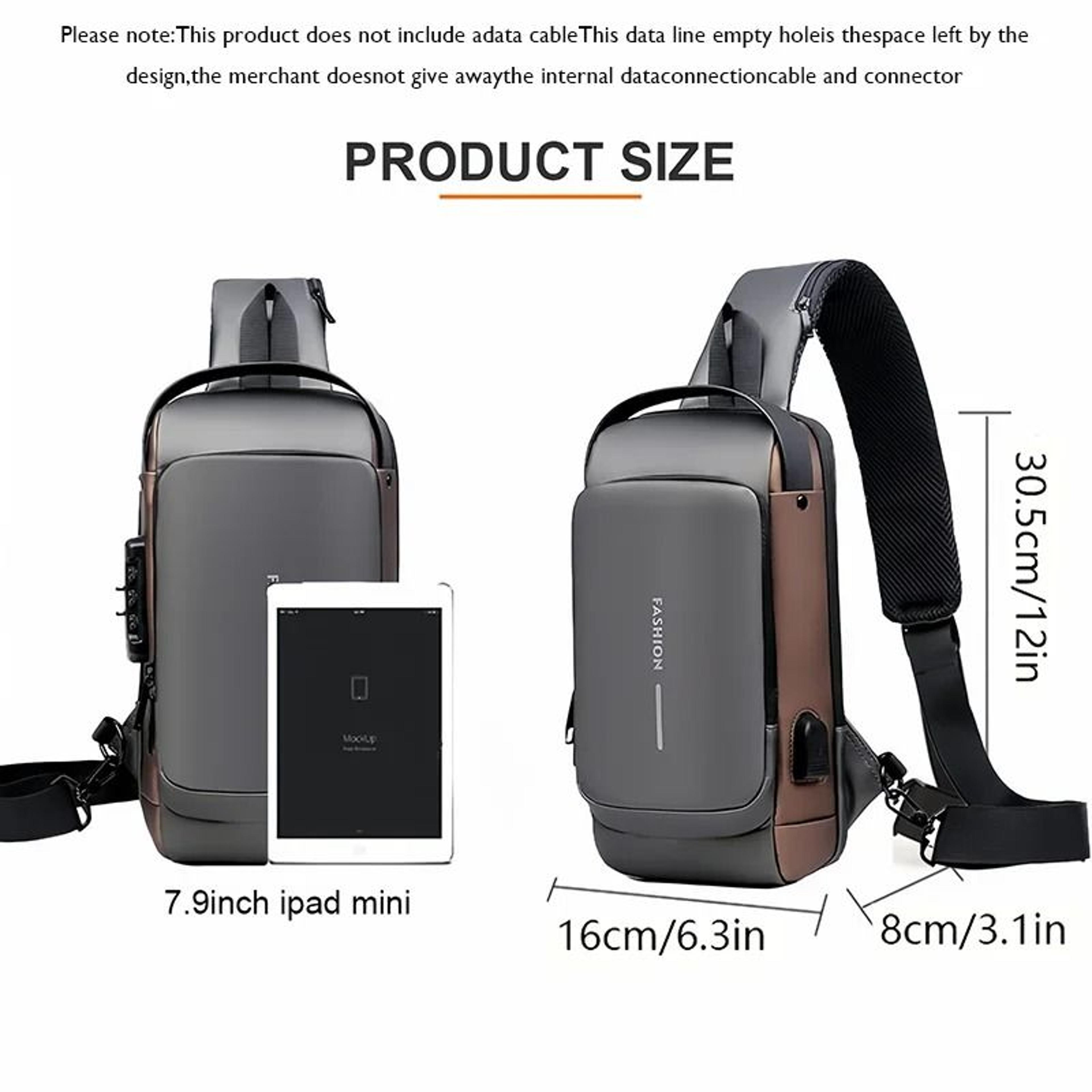 AntiTheft Oxford Fabric Sports Chest Bag 6