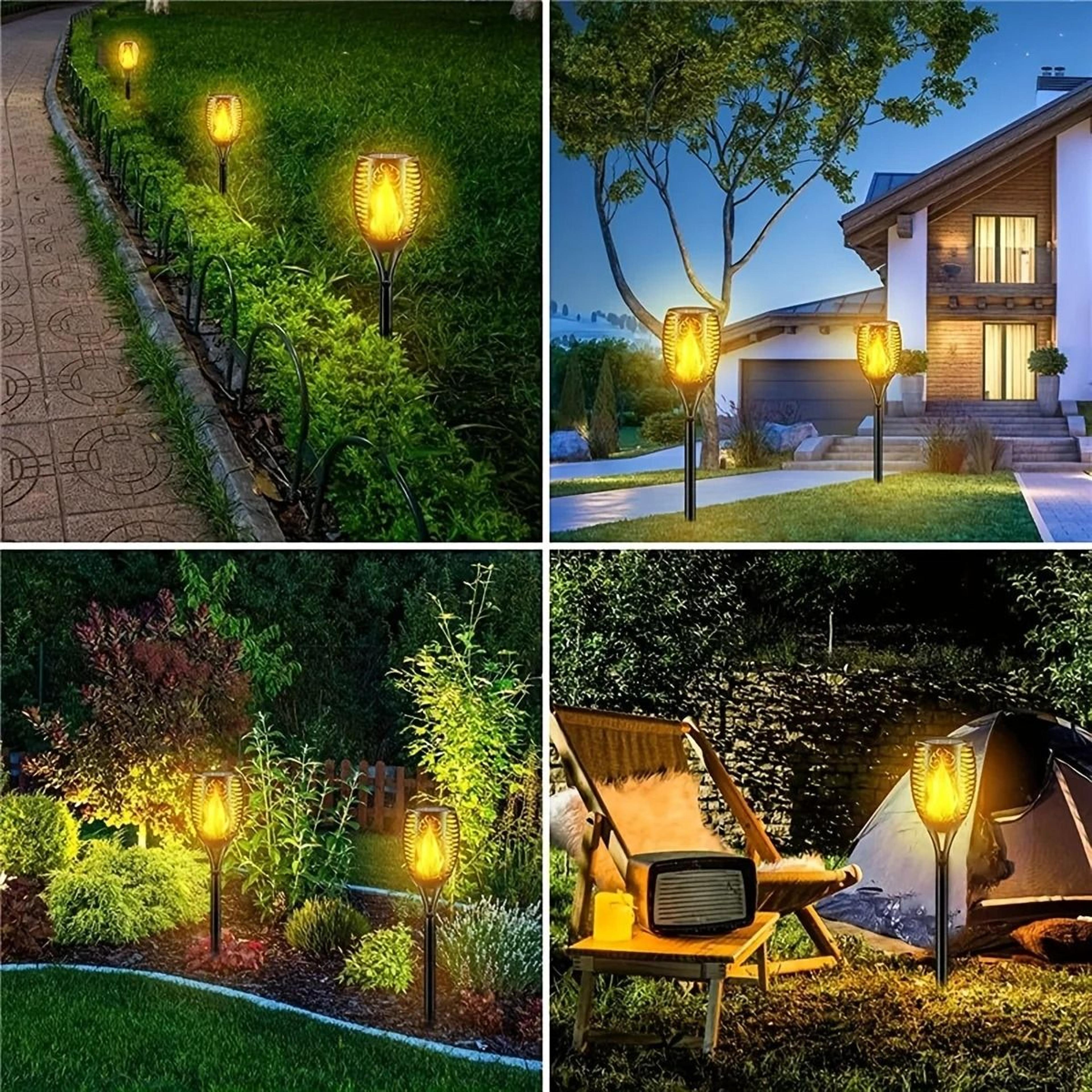 Solar Flickering Flame Torch Light 6
