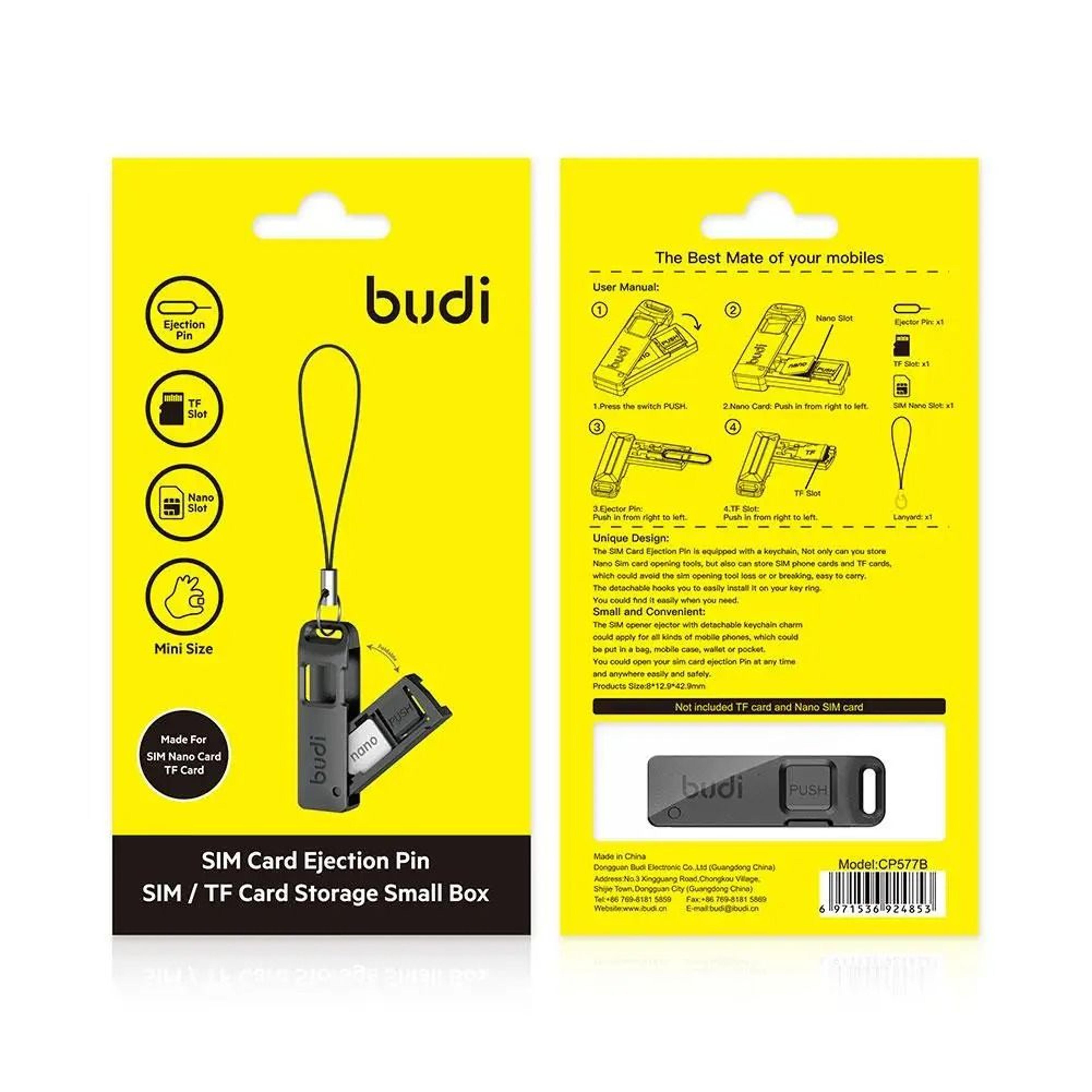 AntiLost SIM Card  Ejector Pin Storage Keyring 5
