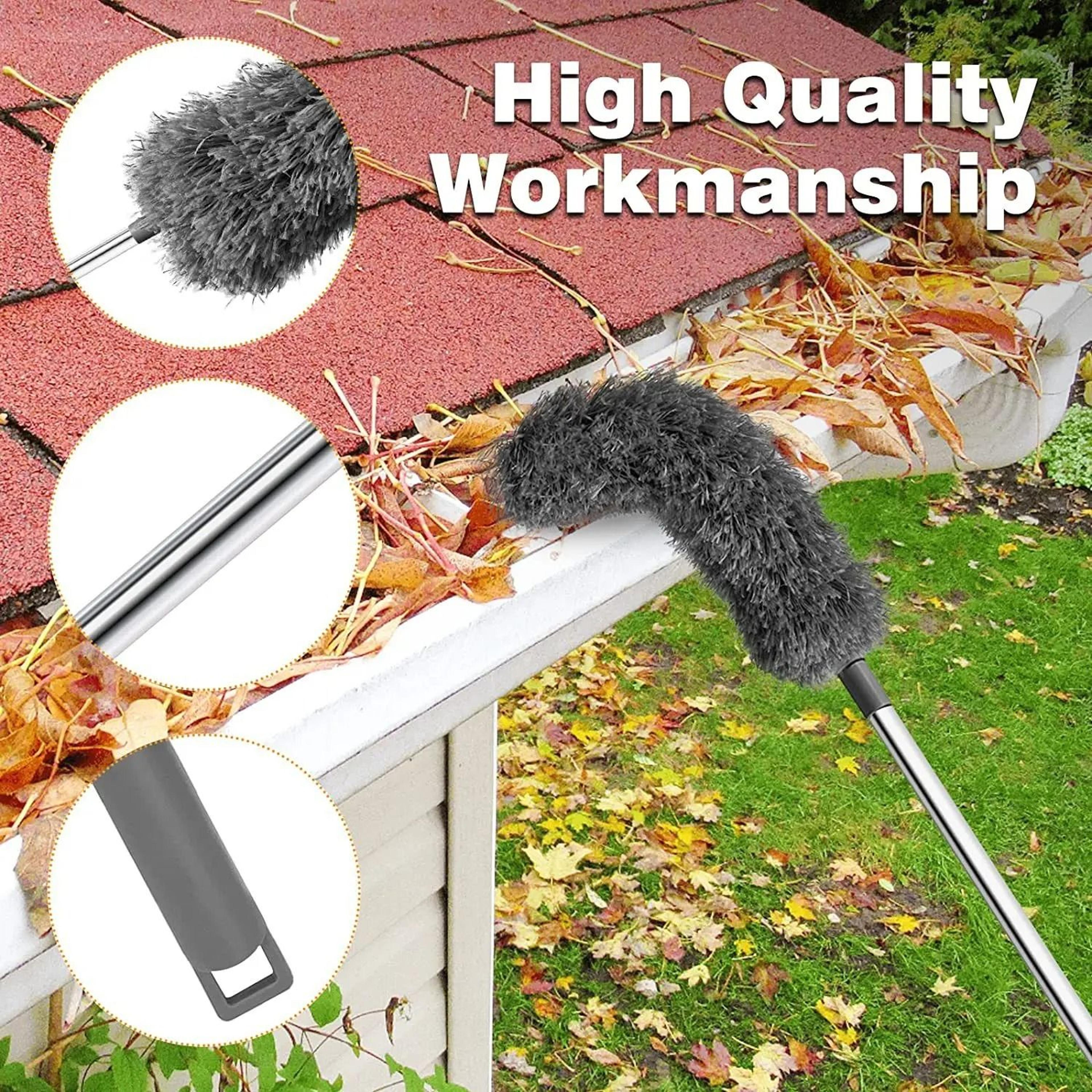 Gutter  Roof Cleaning Brush With Telescopic Rod 3