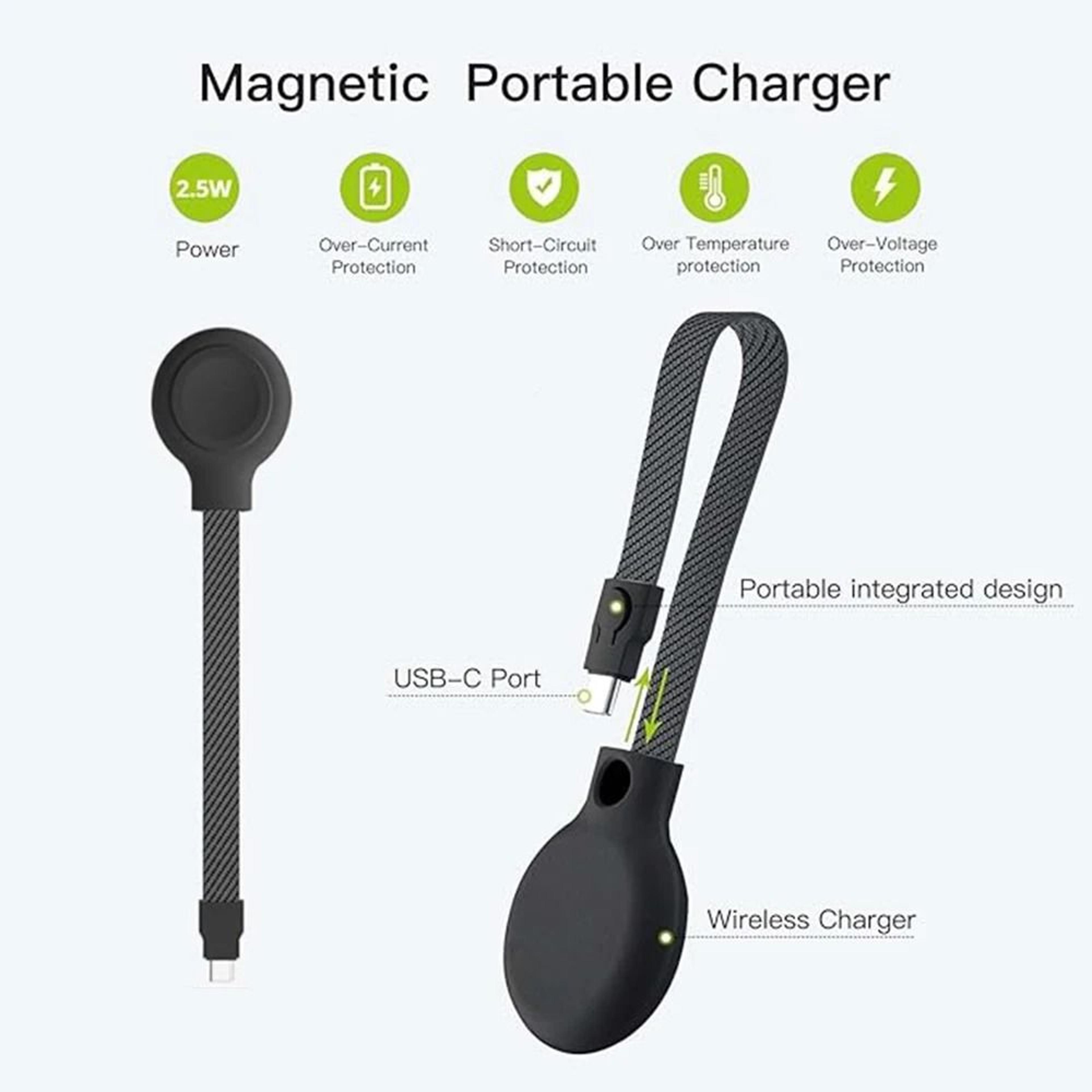 Portable USBC Magnetic Watch Charger 0