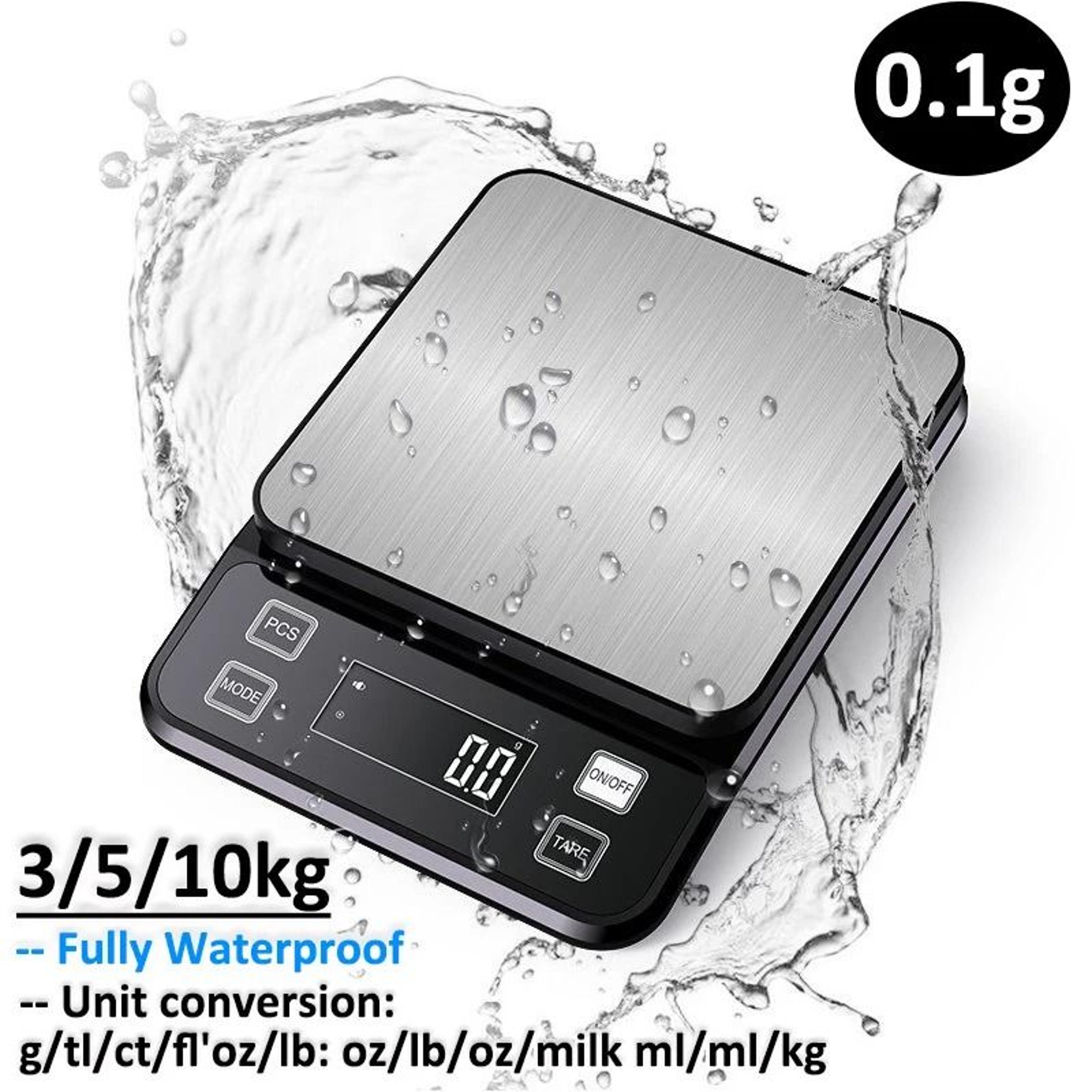 Fully Waterproof HighPrecision Kitchen Scale 0