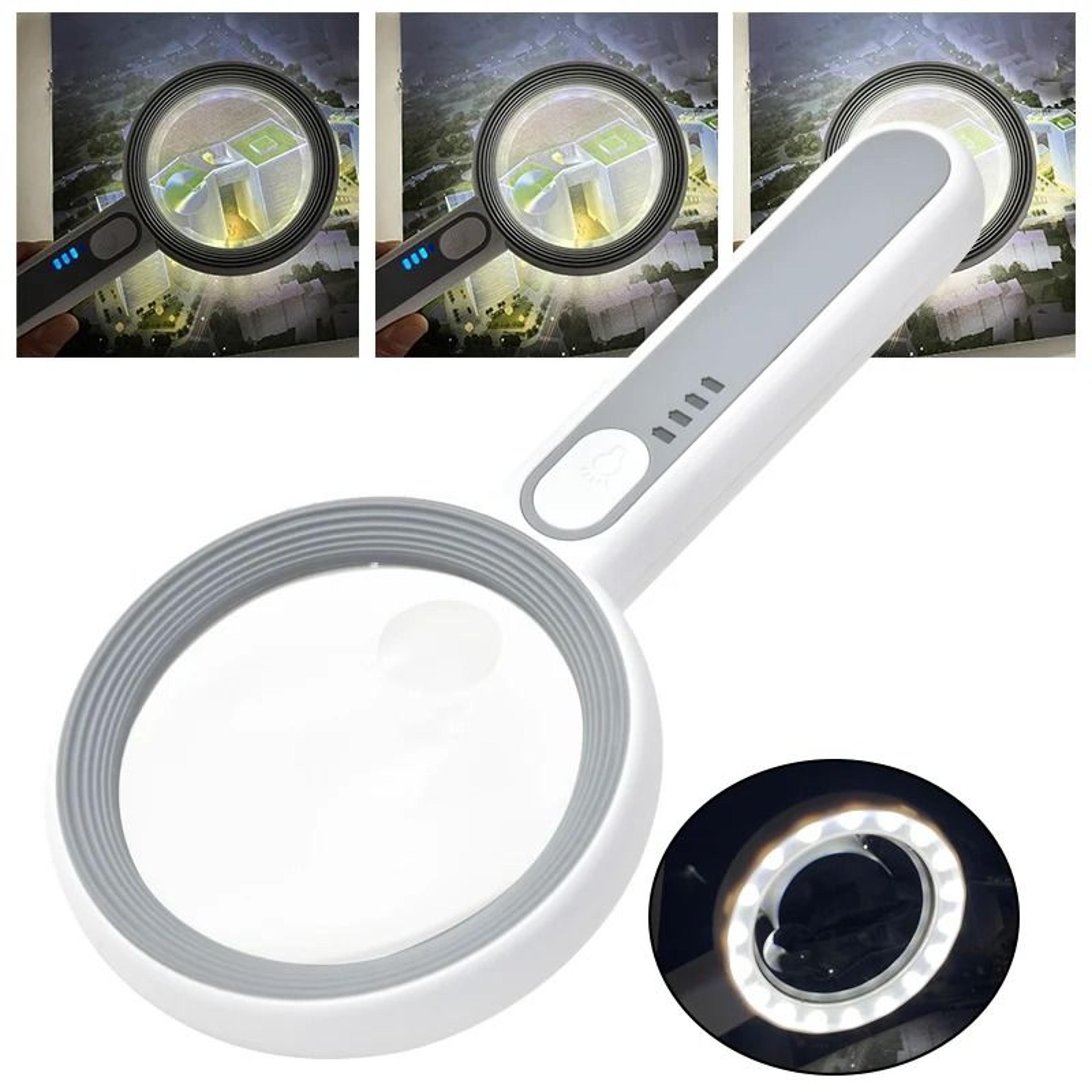 Illuminated Rechargeable Handheld Magnifier 2