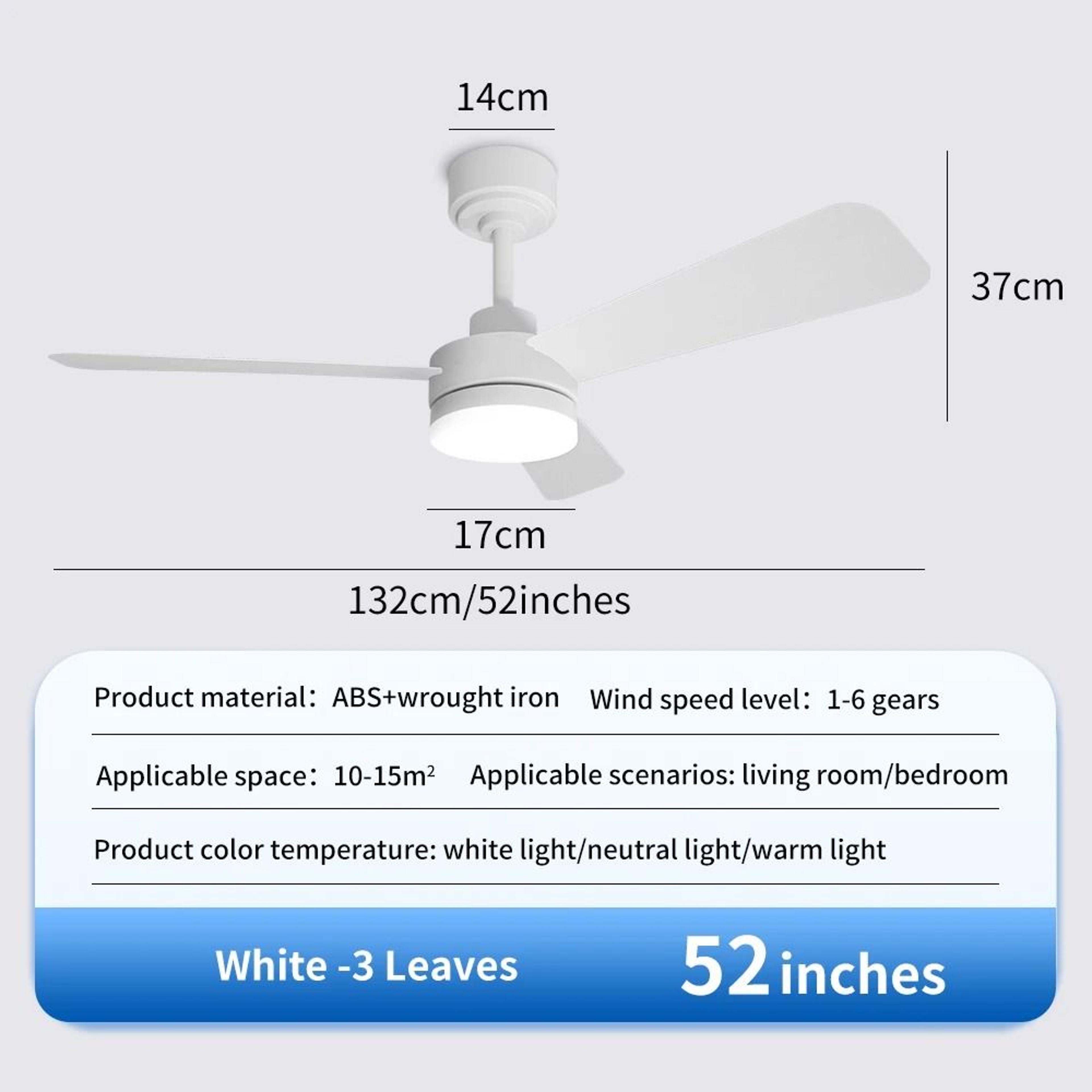 Modern Black Ceiling Fan Chandelier 11