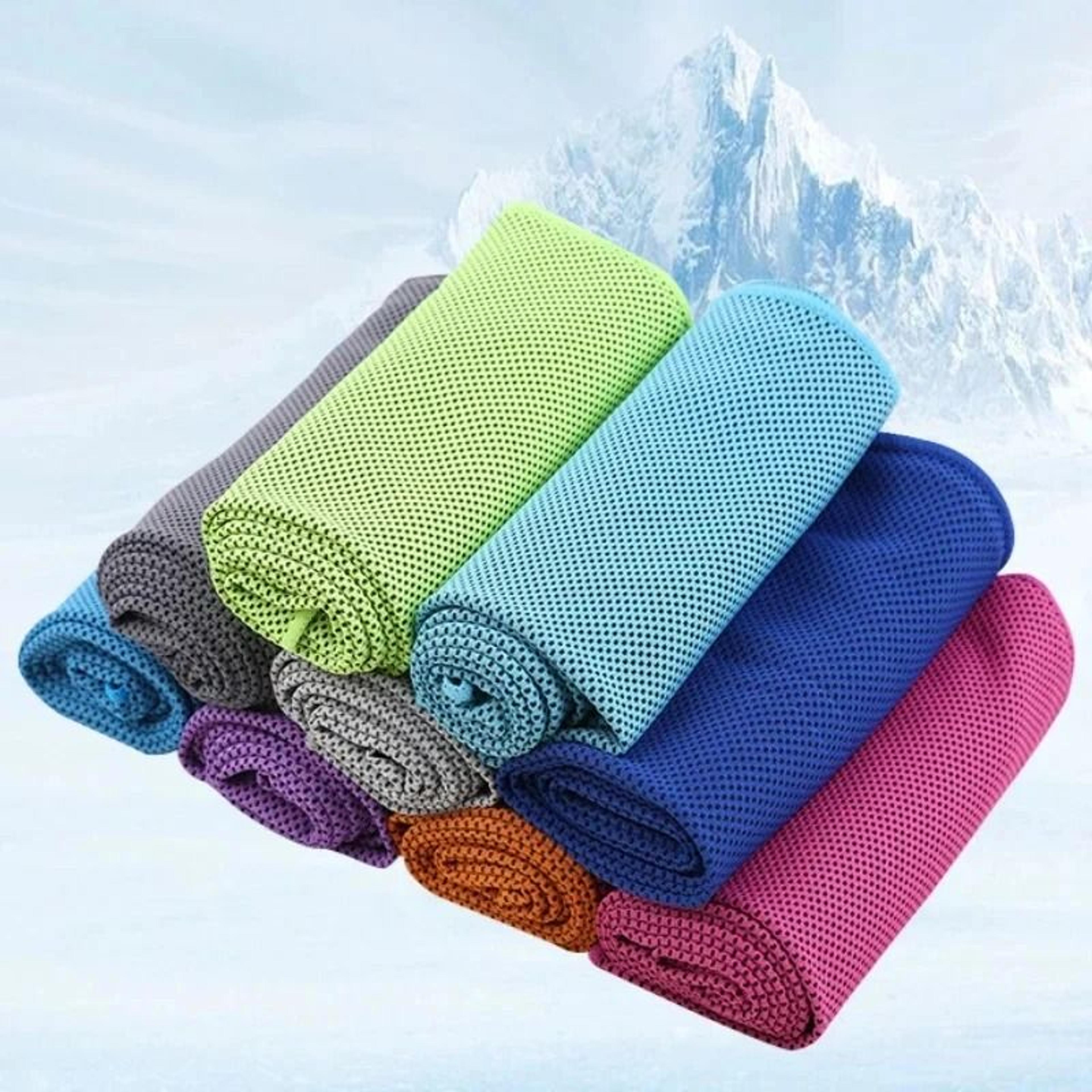Portable Silica Gel Cooling Towel Set 4
