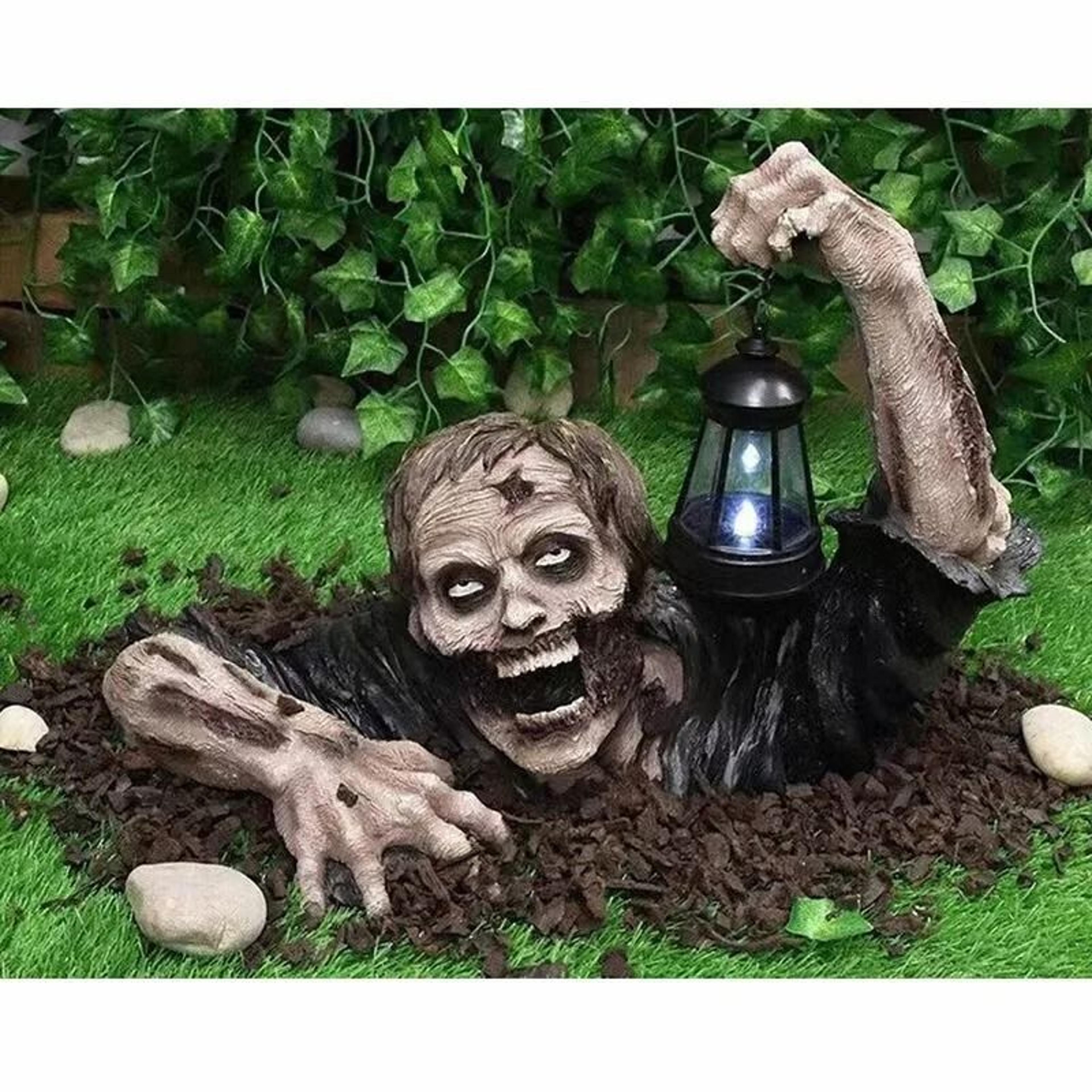 HighFidelity Crawling Zombie Lantern Statue 0