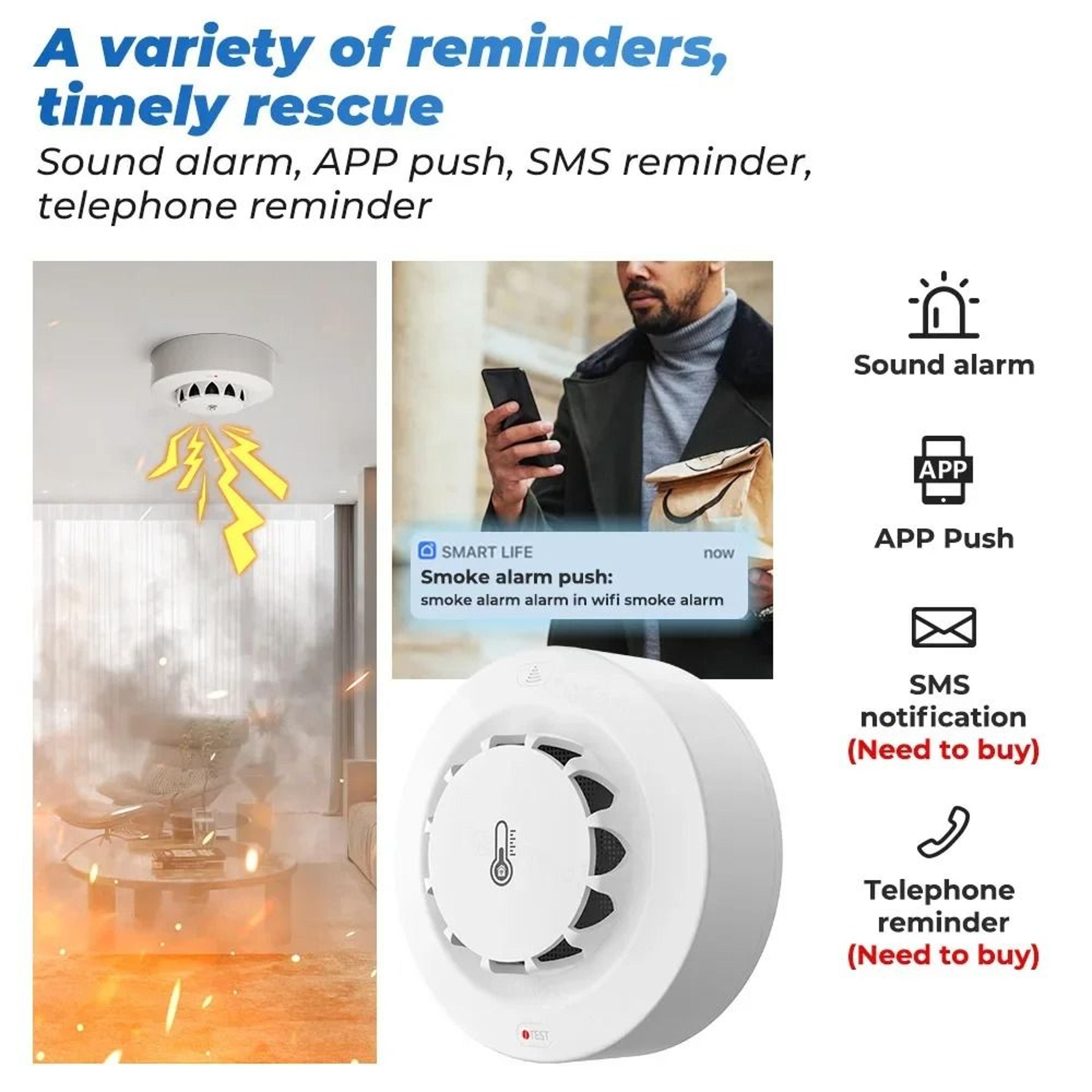 Tuya 3in1 Smart Smoke  Climate Sensor 2
