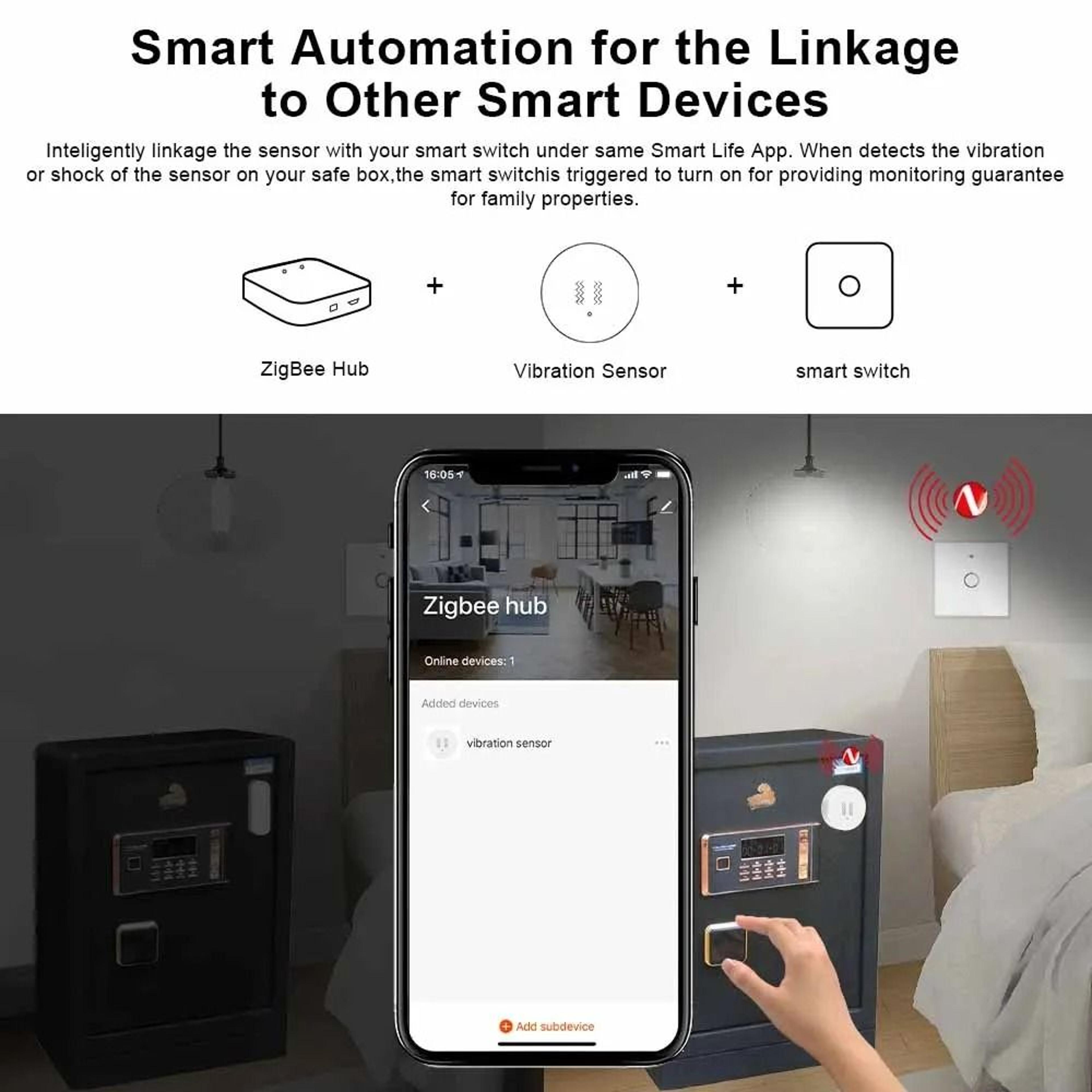 Smart Vibration  Motion Sensor 5