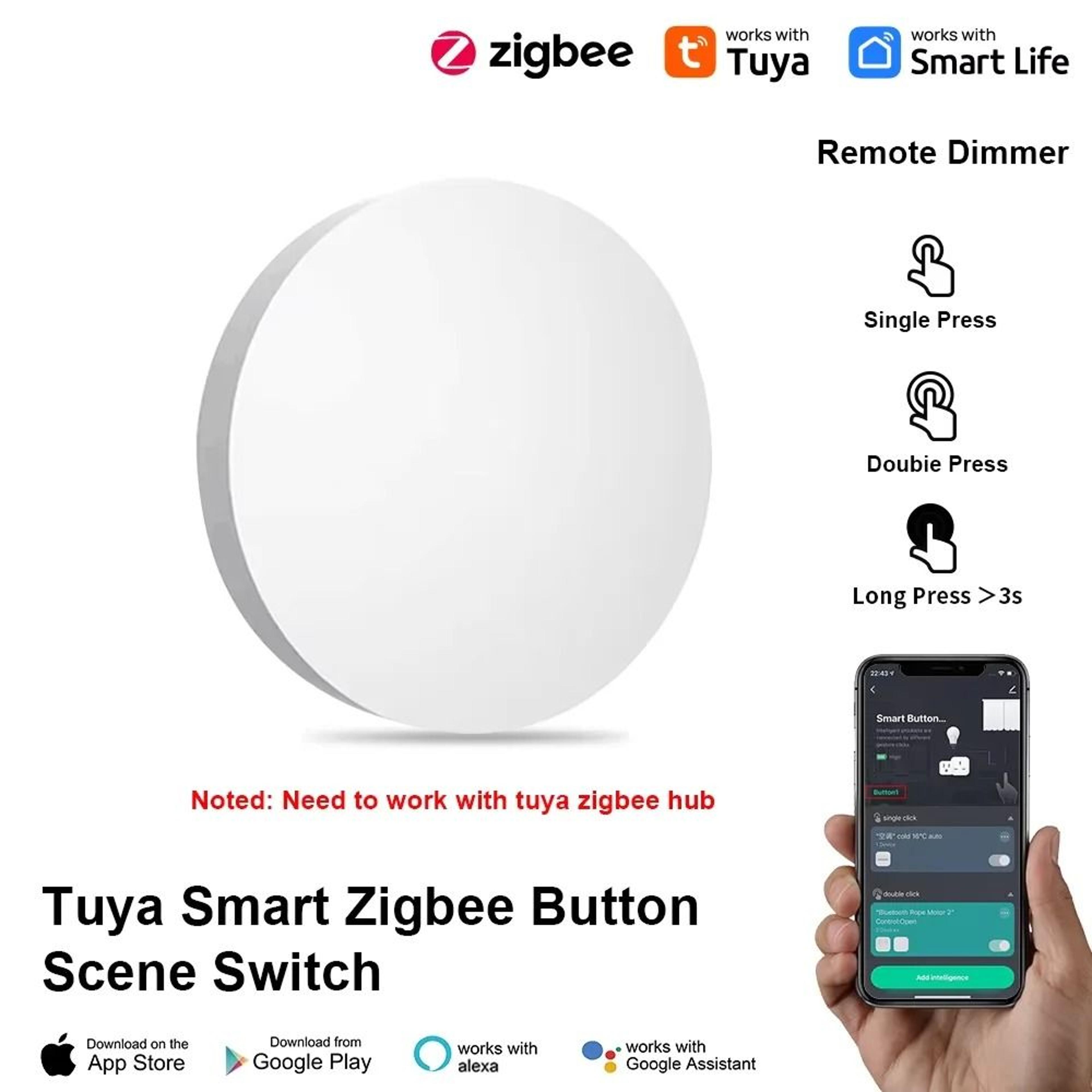 ZigBee Wireless Scene Switch 3