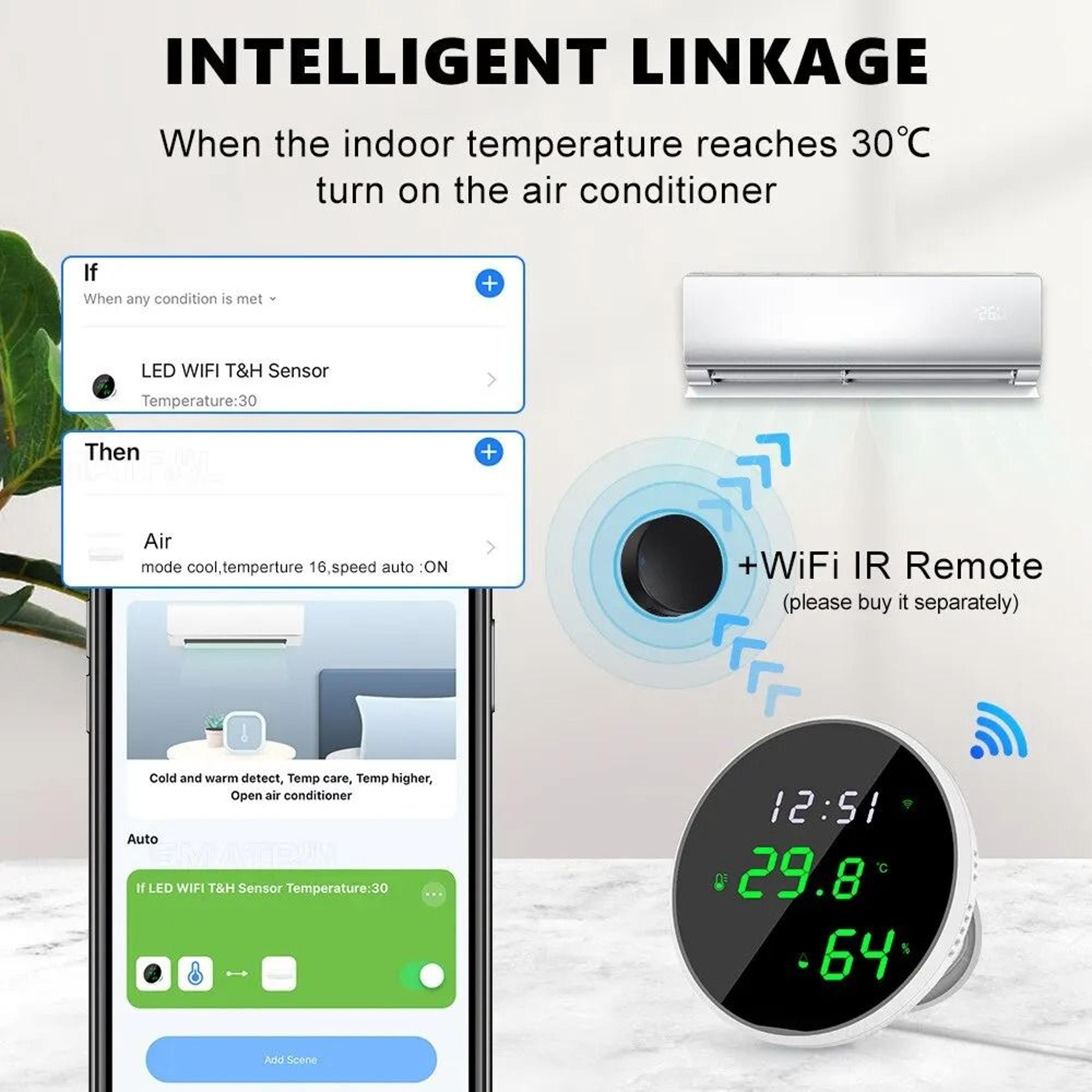 WiFi Smart Indoor Hygrometer  Thermometer 4
