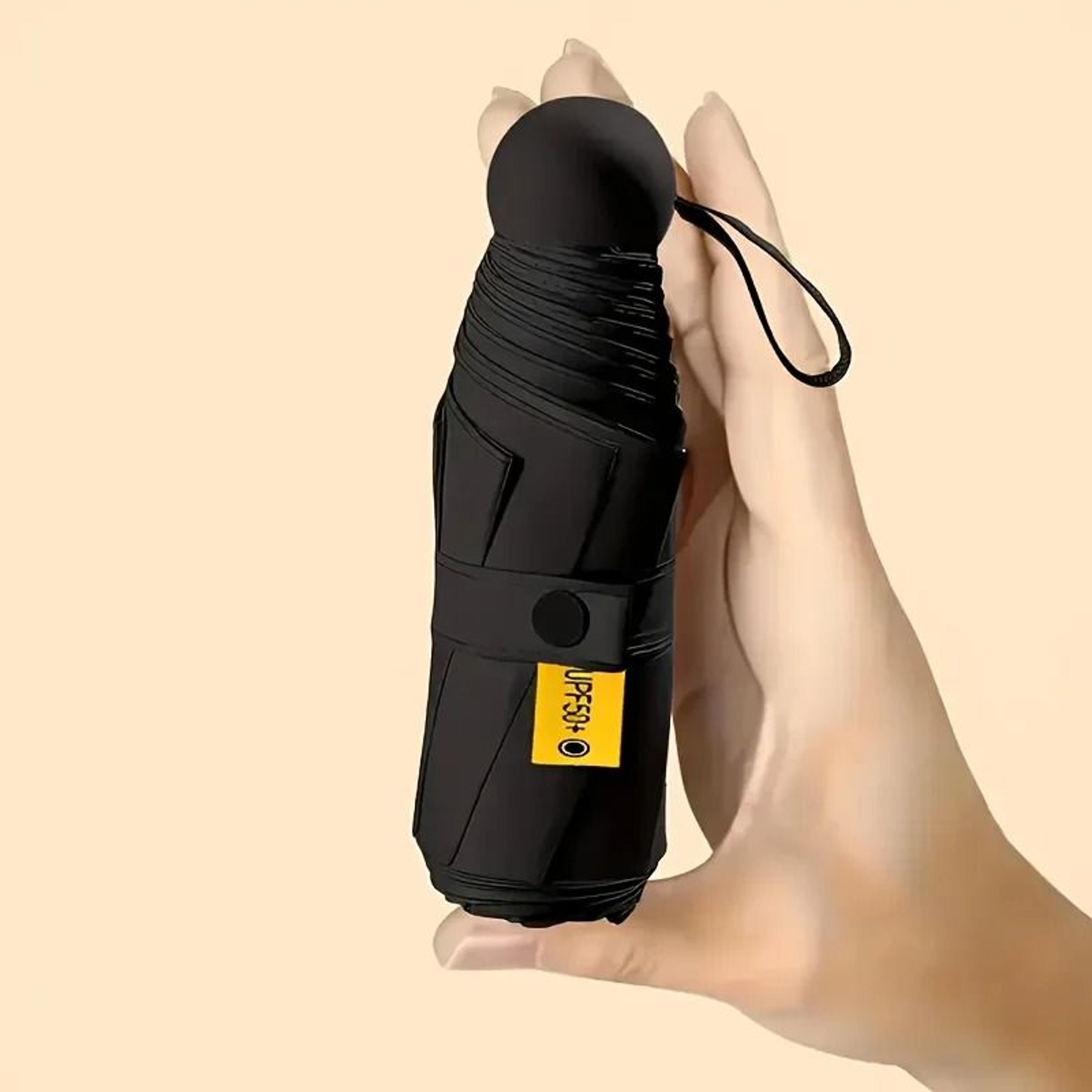 Compact Capsule Umbrella  Ultimate UV Protection  Portable Travel Essential 2