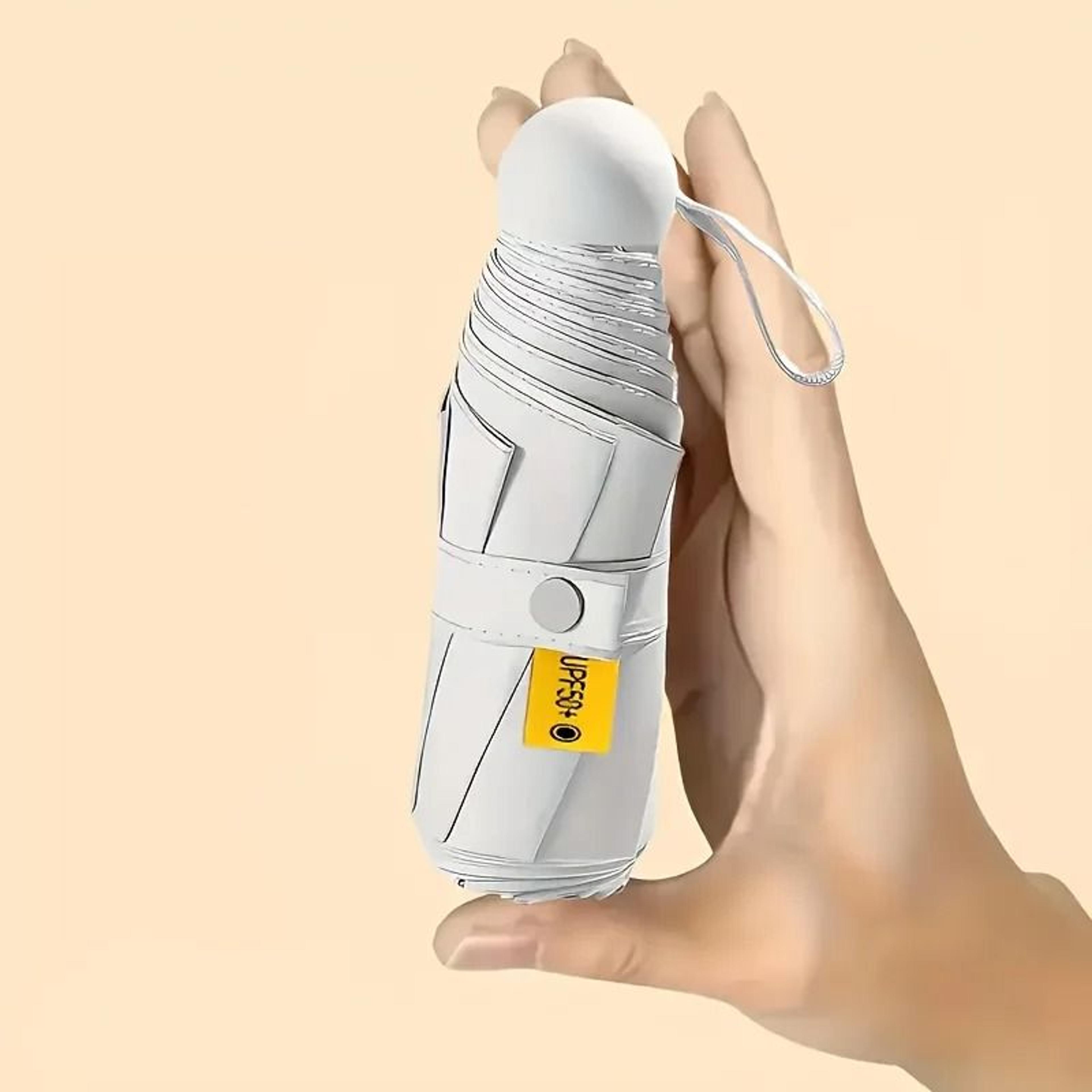 Compact Capsule Umbrella  Ultimate UV Protection  Portable Travel Essential 3