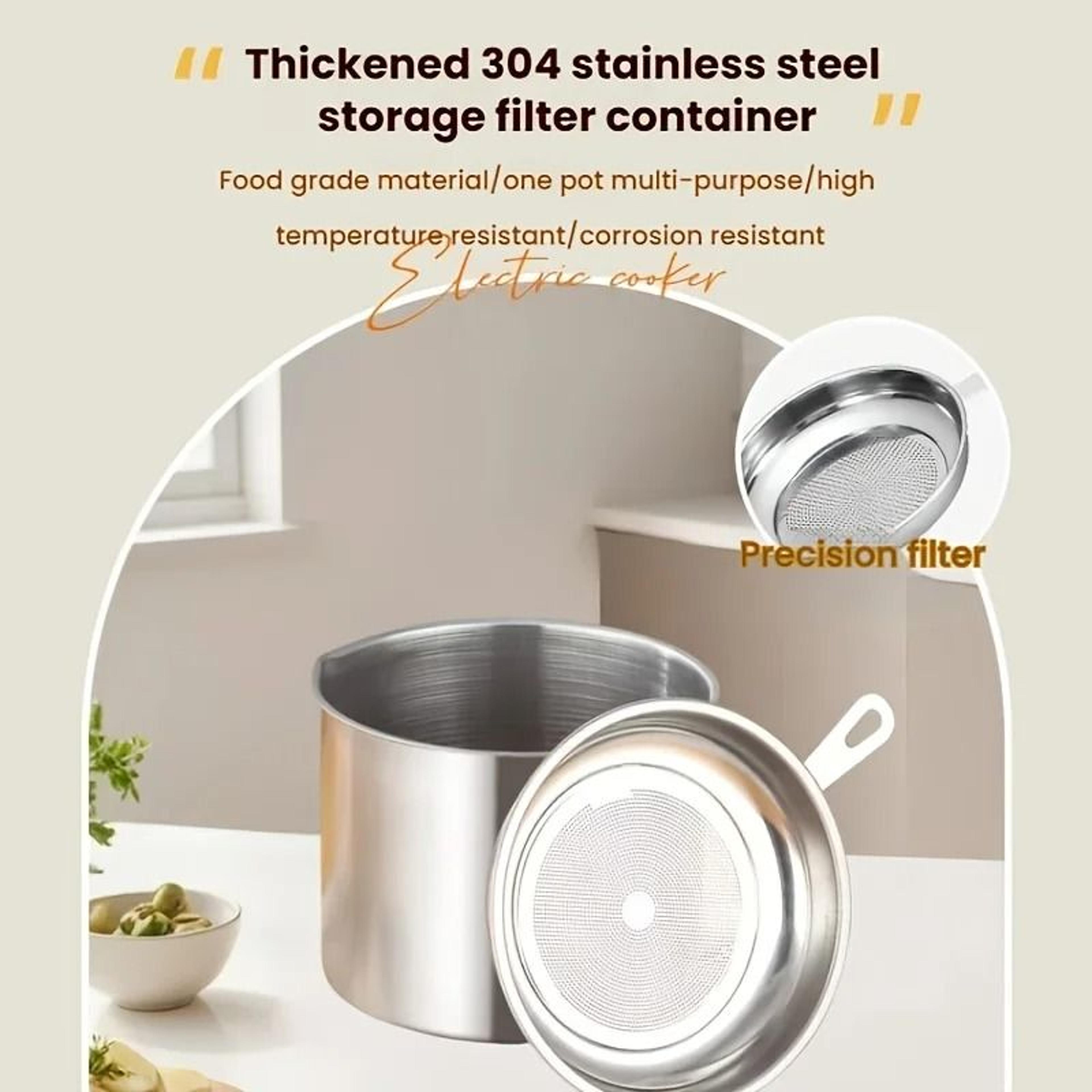Oil Management Station  13L Stainless Steel Grease Filter  Storage Container 4