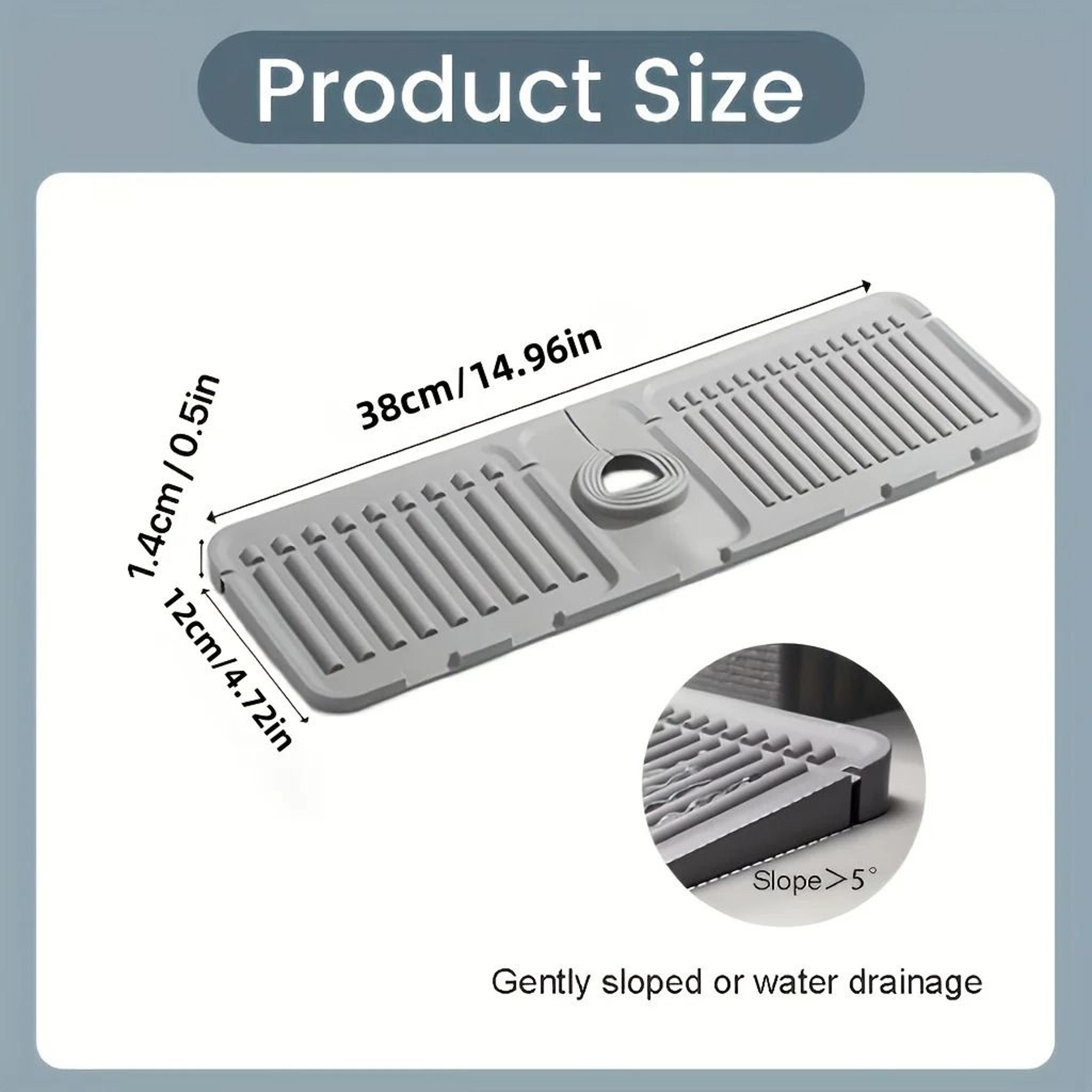 QuickDry AntiSlip Faucet Splash Pad  Sink Collector 6