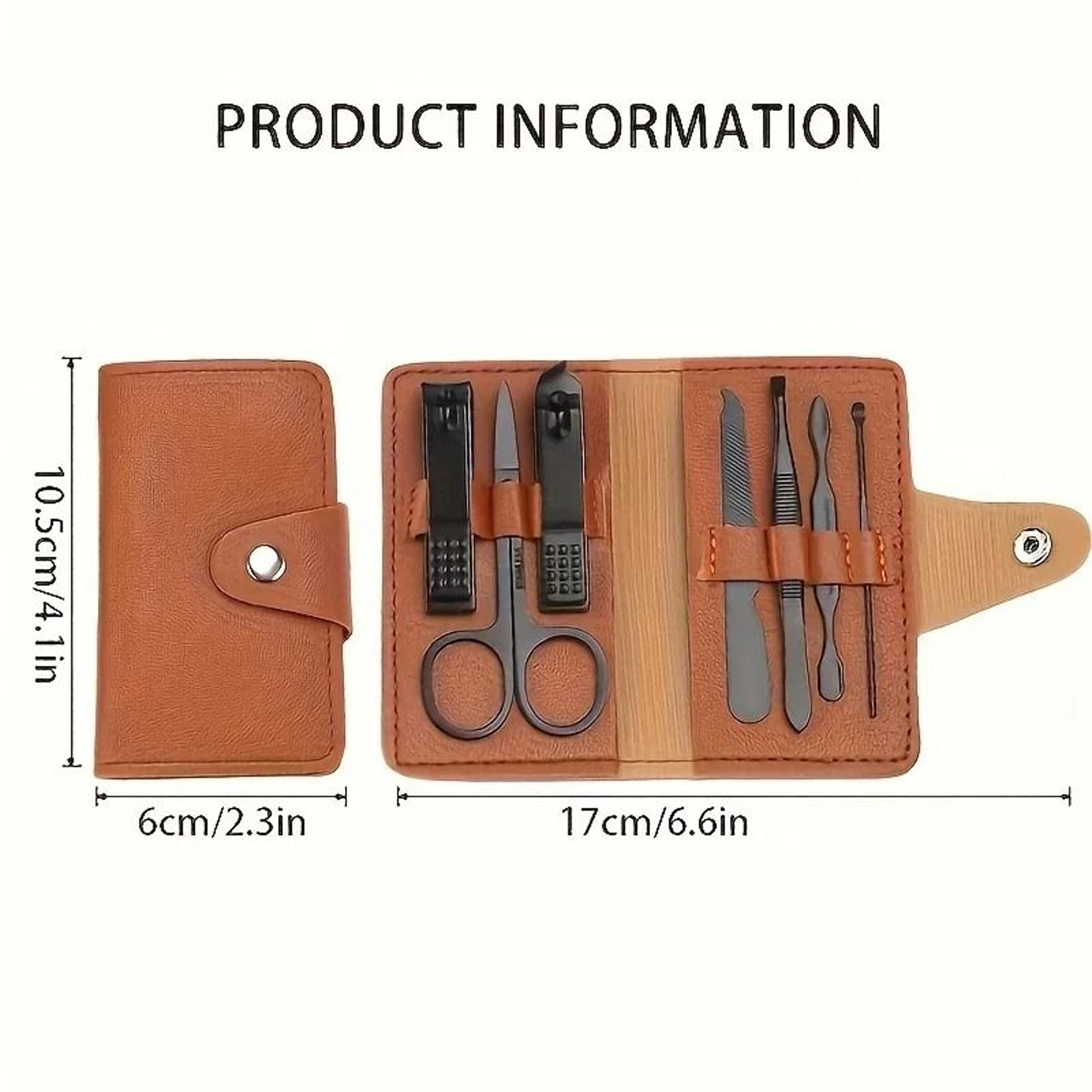 Stainless Steel Grooming Set  High Carbon Concave Blade Clipper With Travel Case 4