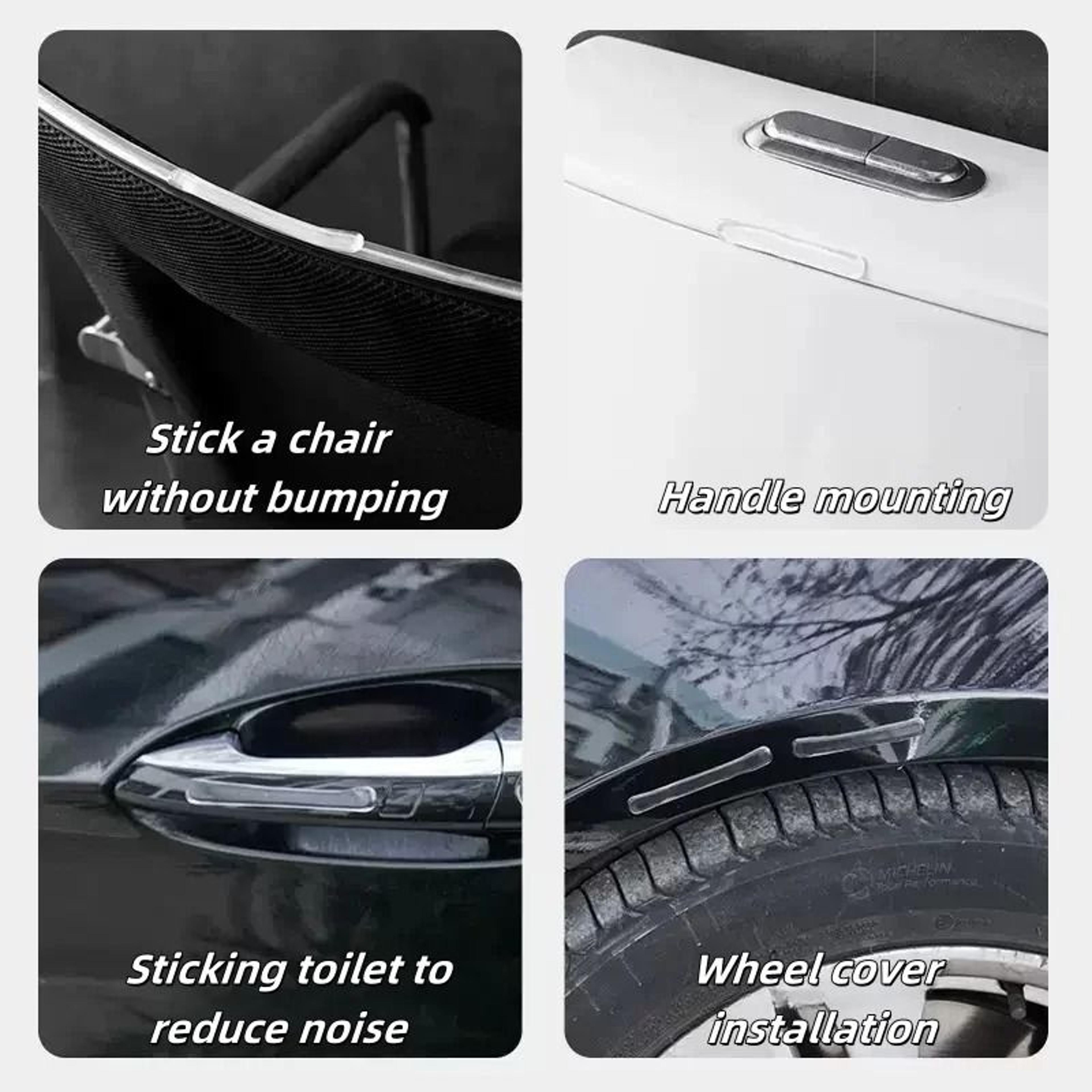 10pc Clear AntiCollision  NoiseReducing Wall Protectors 2