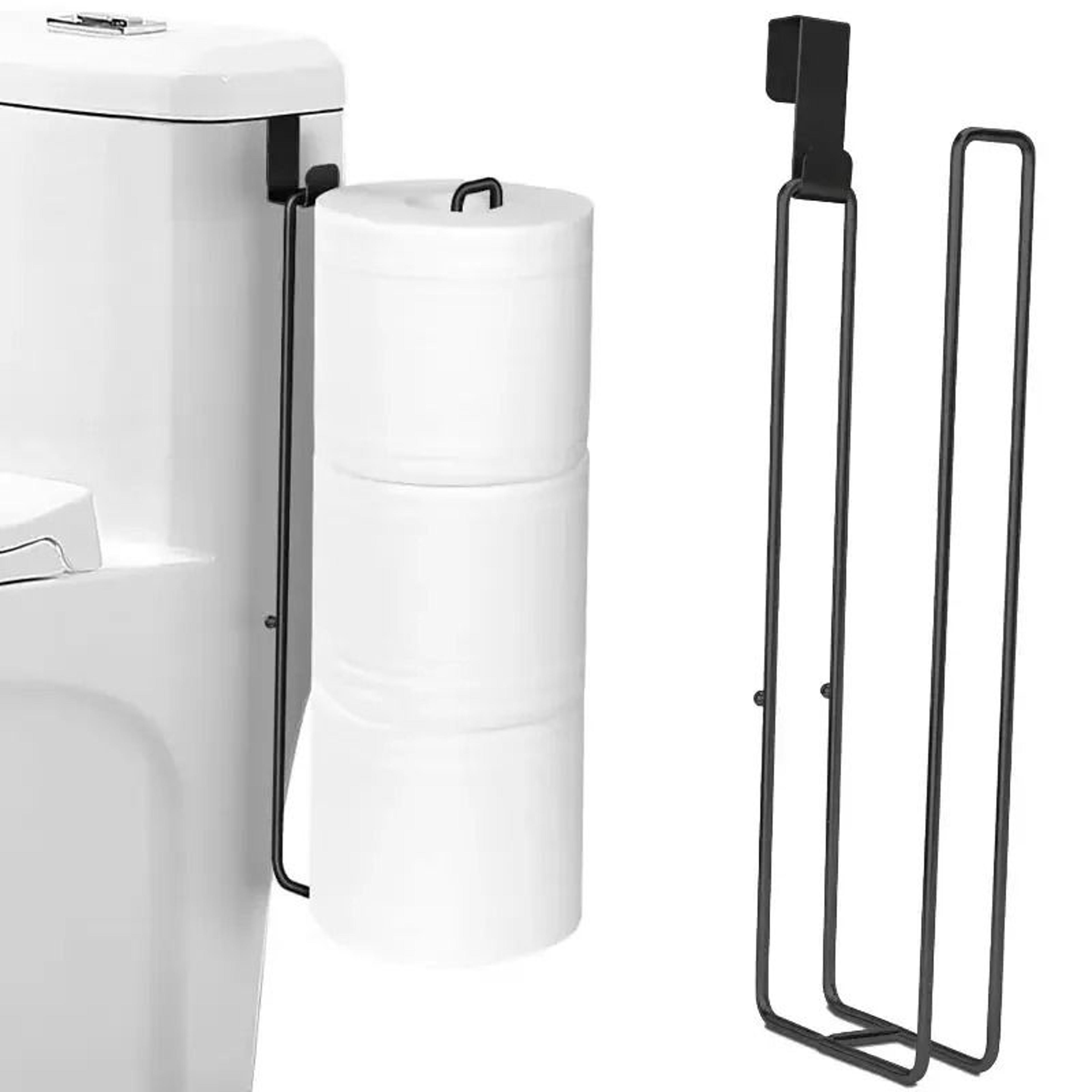 no-drill adhesive toilet paper holder & towel bar