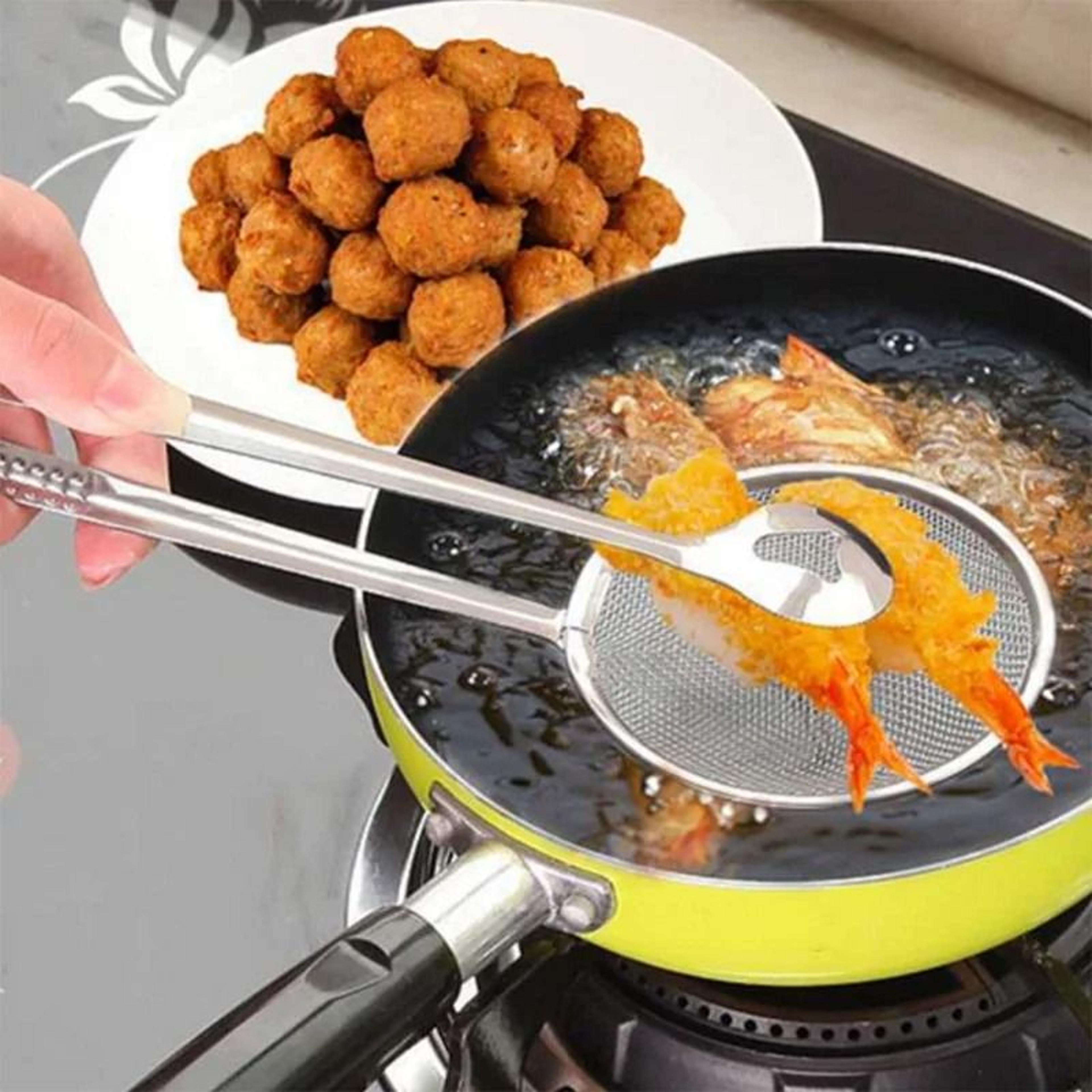Stainless Steel Frying Colander For Healthy Cooking 3